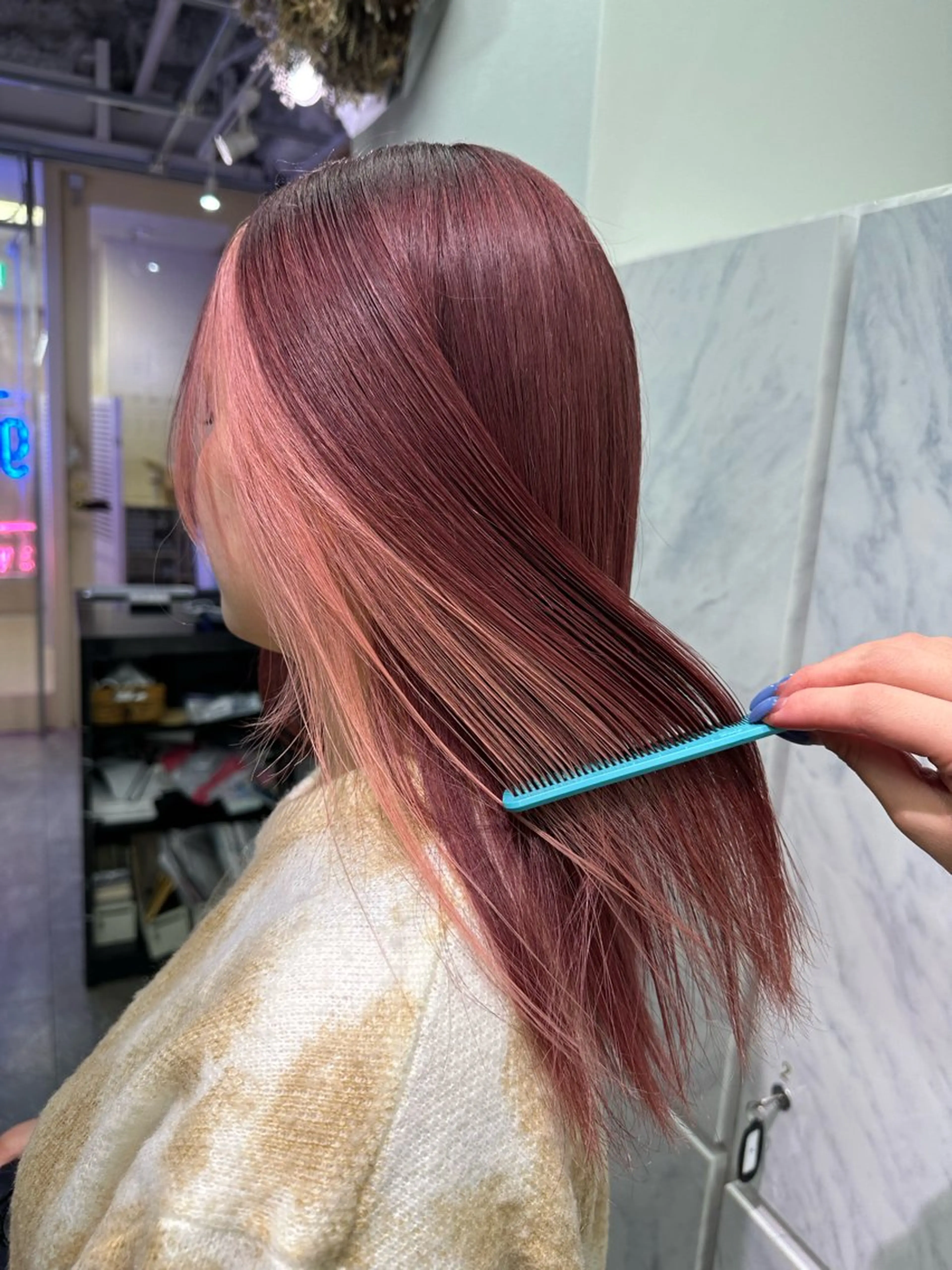 ミディアム プルエクステ/カラー ⭐️KIR̋Aのヘアスタイル