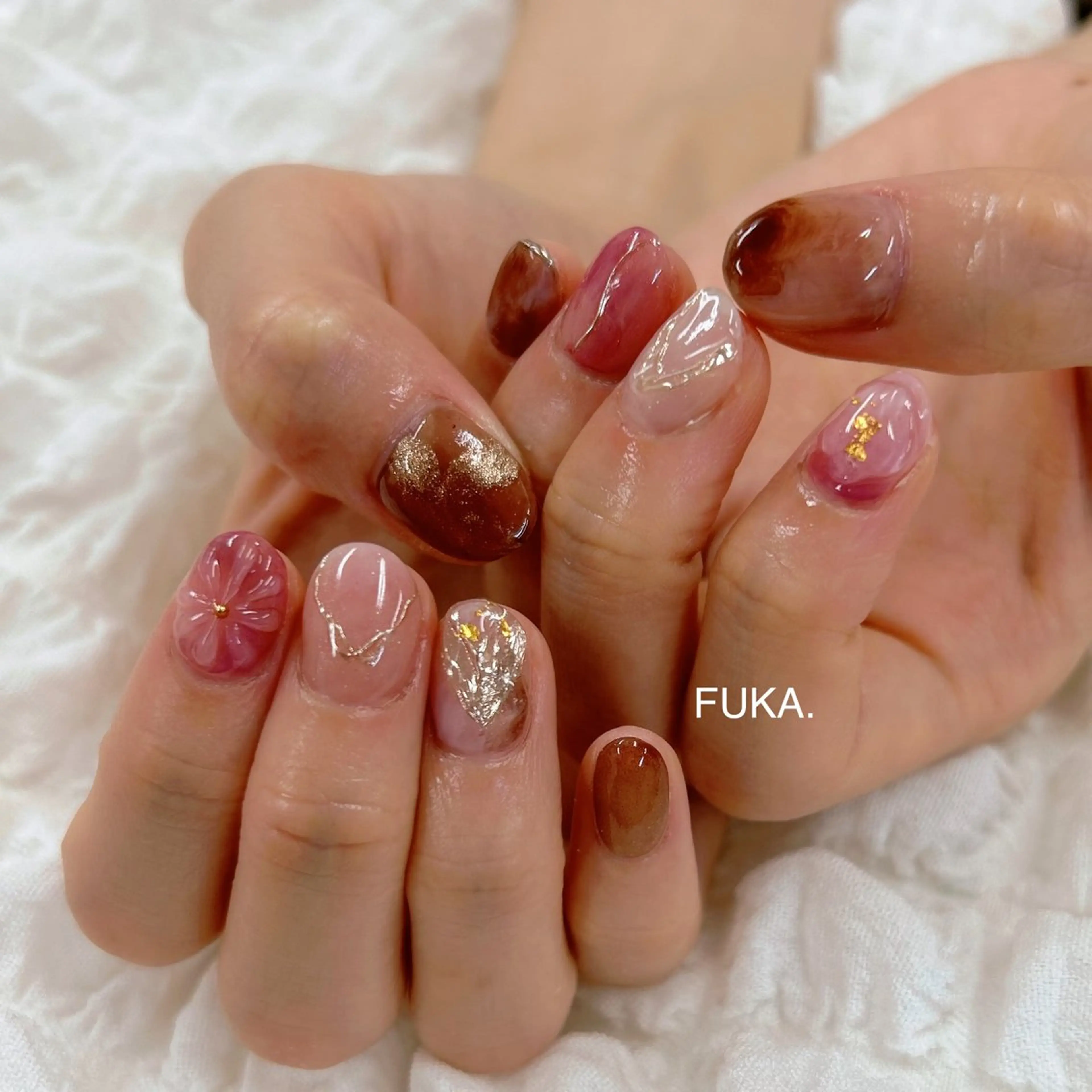 ネイル 持ち込み ニュアンスネイル ハンドネイル ネイルサロンAnela【アネラ】所属・Nail♡Fuka. /1月予約受付中のネイルデザイン