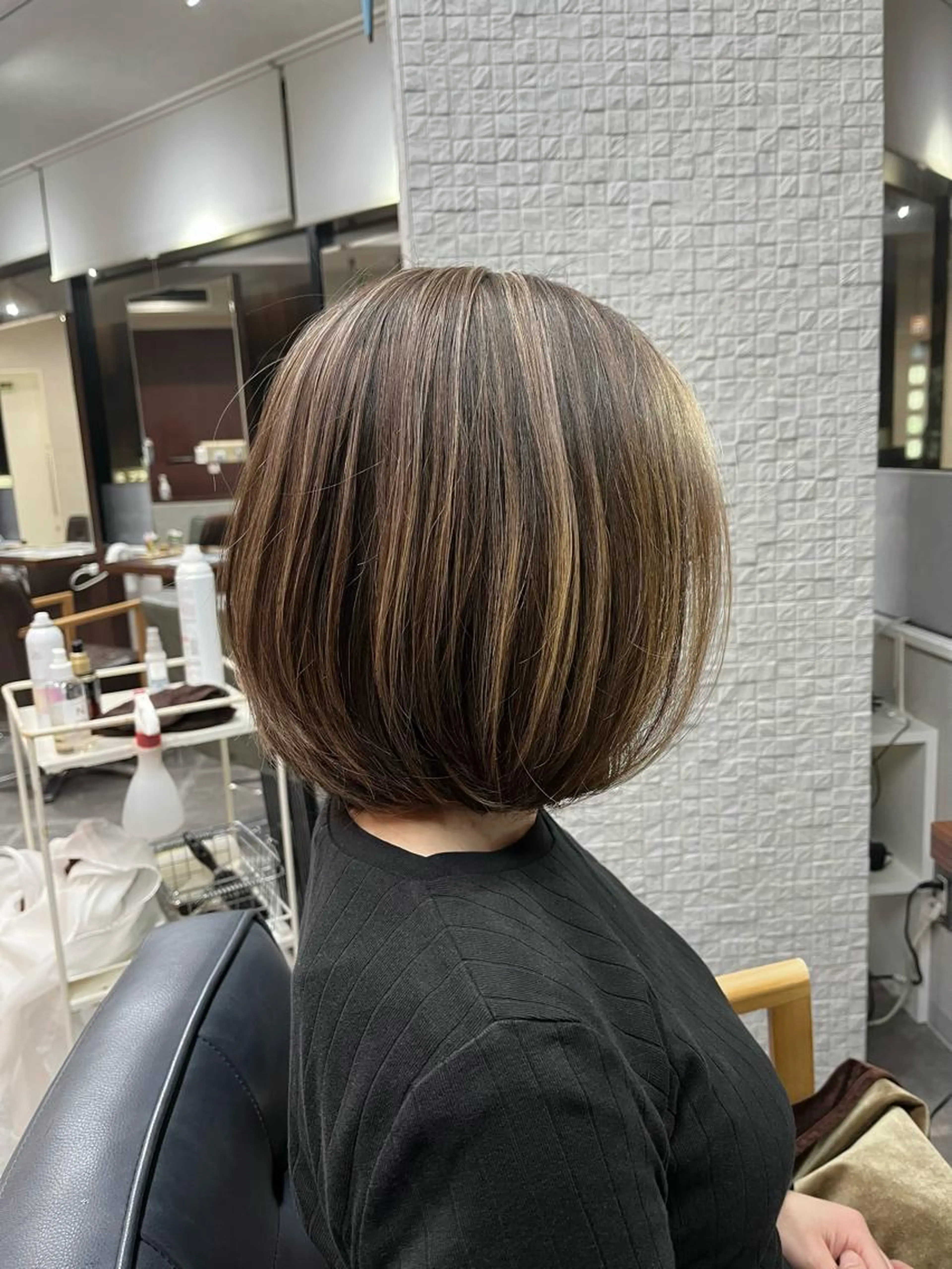 ハイライト＋オンカラーの写真