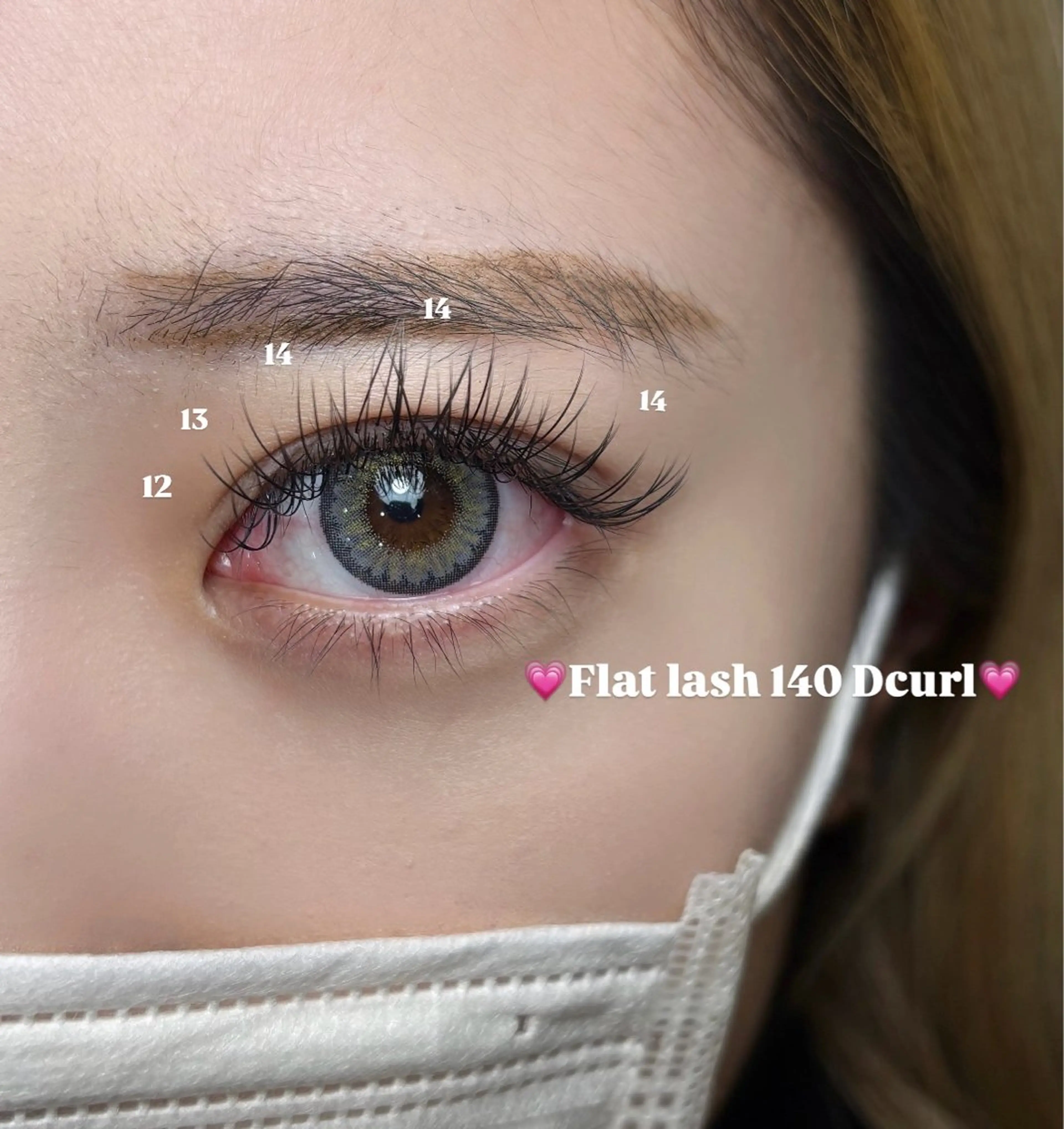 マツエク・マツパ WHITE所属・Luna WHITEのマツエク・マツパデザイン