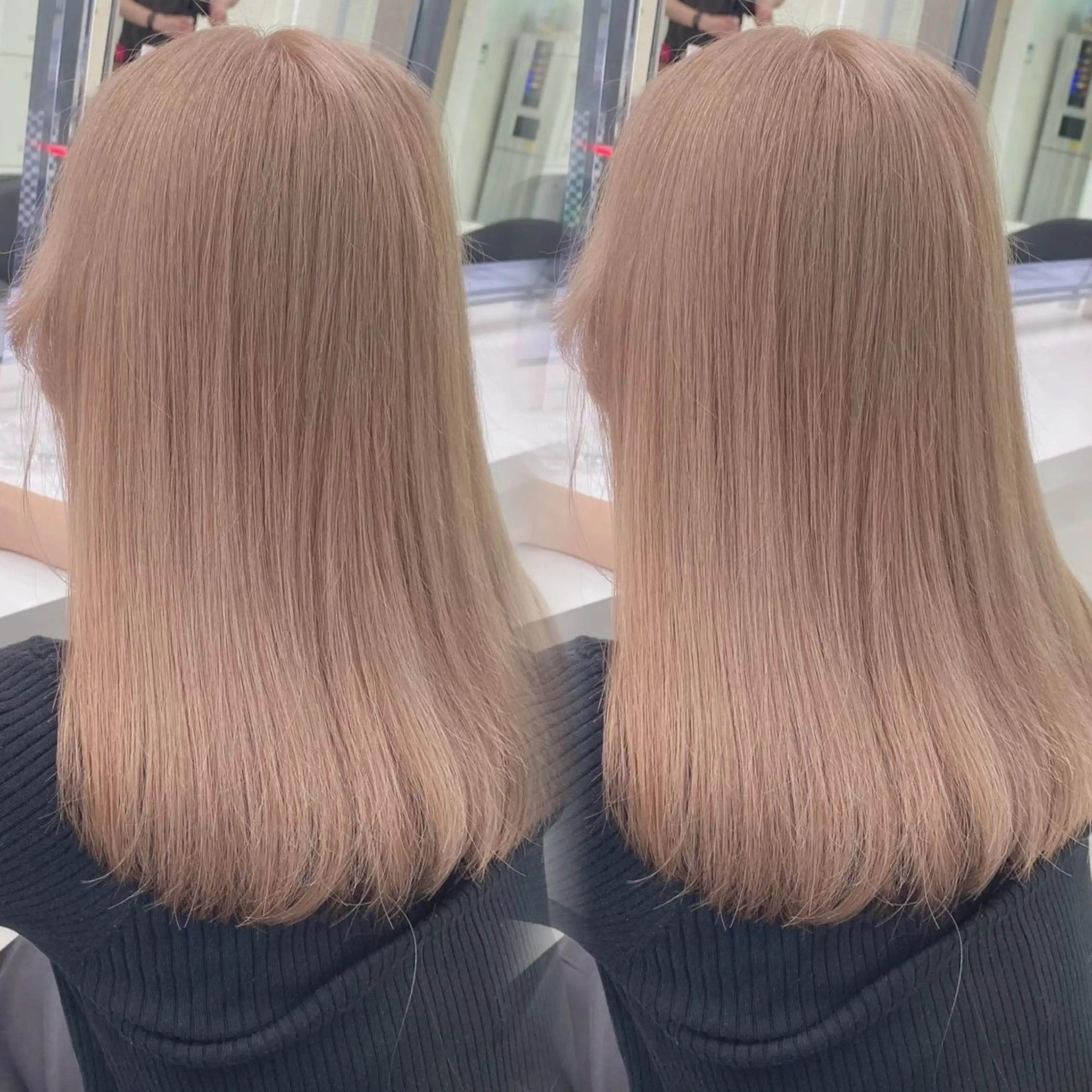 セミロング カラー ヘアカラー トリートメント 髪質改善/美髪矯正 艶髪/Takutoのヘアスタイル