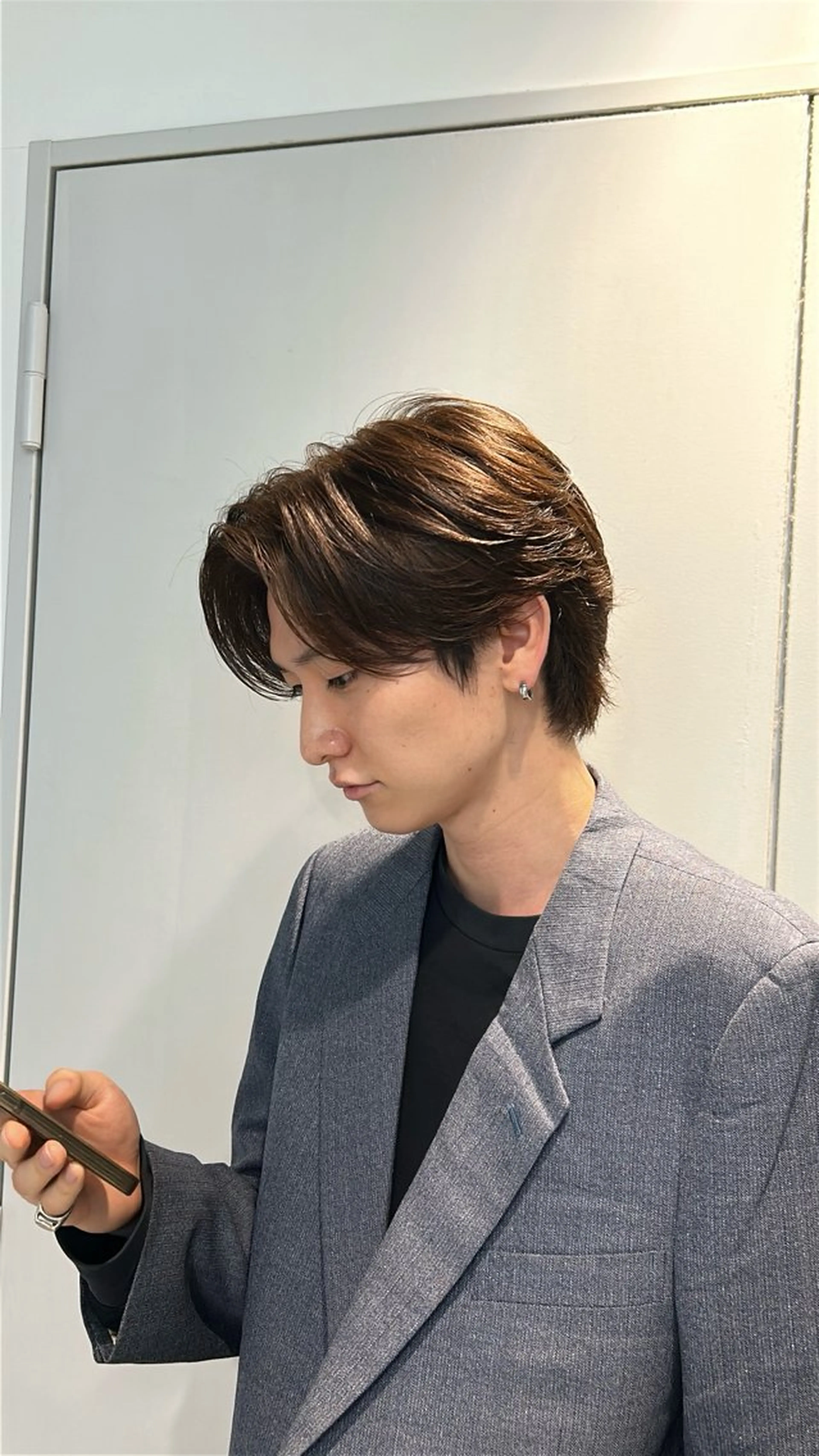 パーマ メンズ メンズパーマ カット ヘアカラー パーマ 湯浅禅也/プードル /波巻きパーマ/栄のヘアスタイル