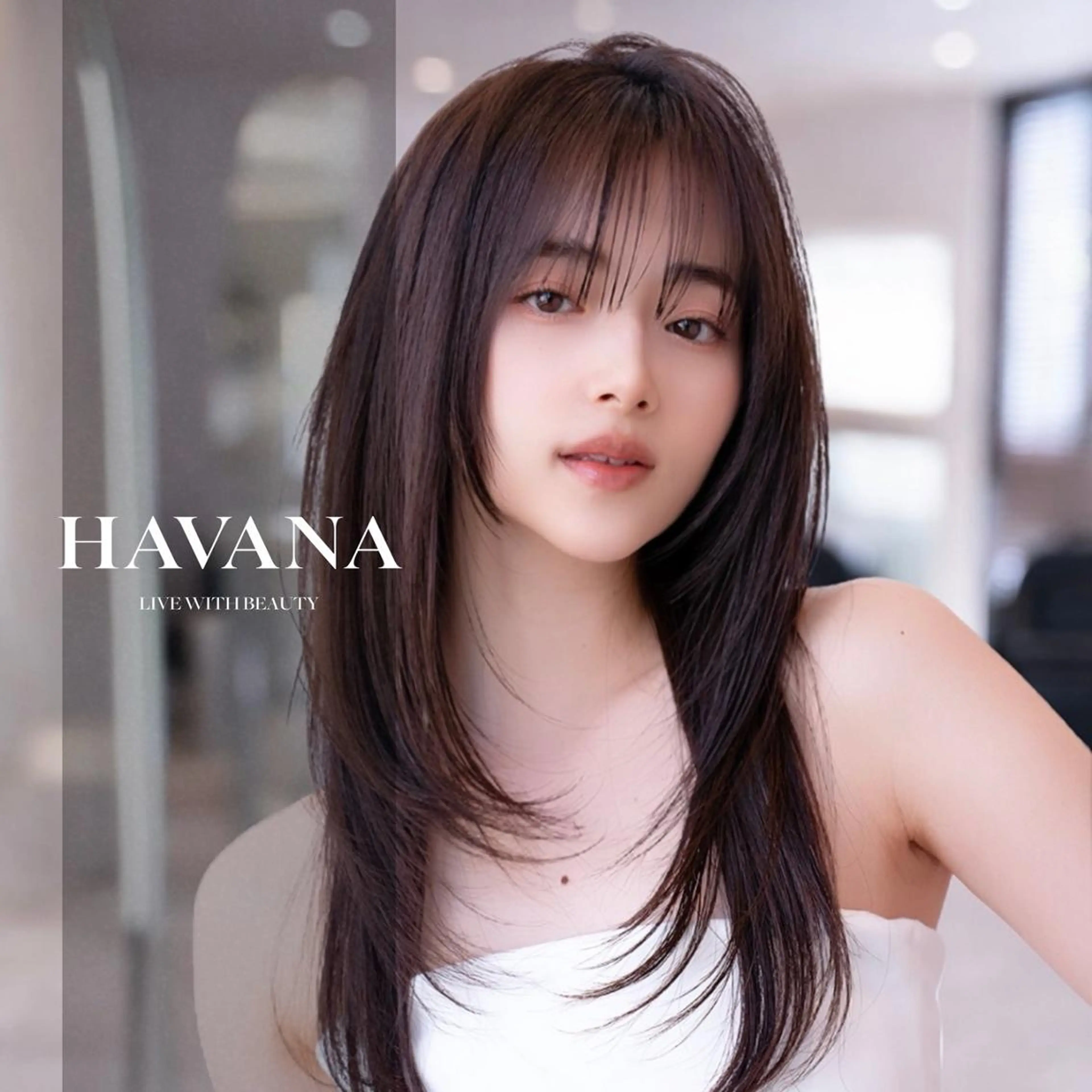セミロング カラー カット パーマ 縮毛矯正 トリートメント HAVANA.立川 【レイヤー/韓国】のヘアスタイル