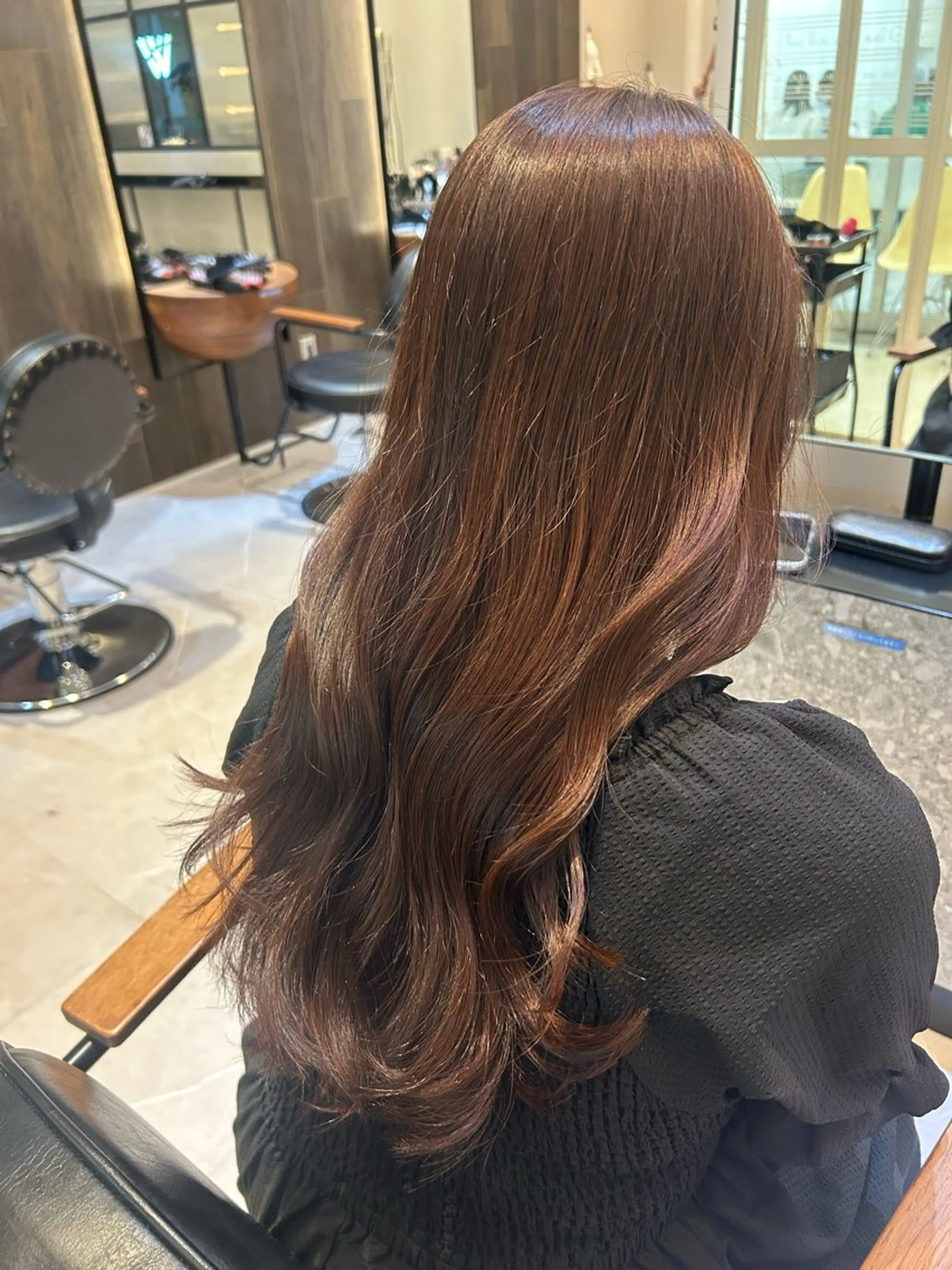 セミロング カラー カット ヘアカラー トリートメント 縮毛矯正/カット/ 韓国ヘア/蛯原🍤のヘアスタイル