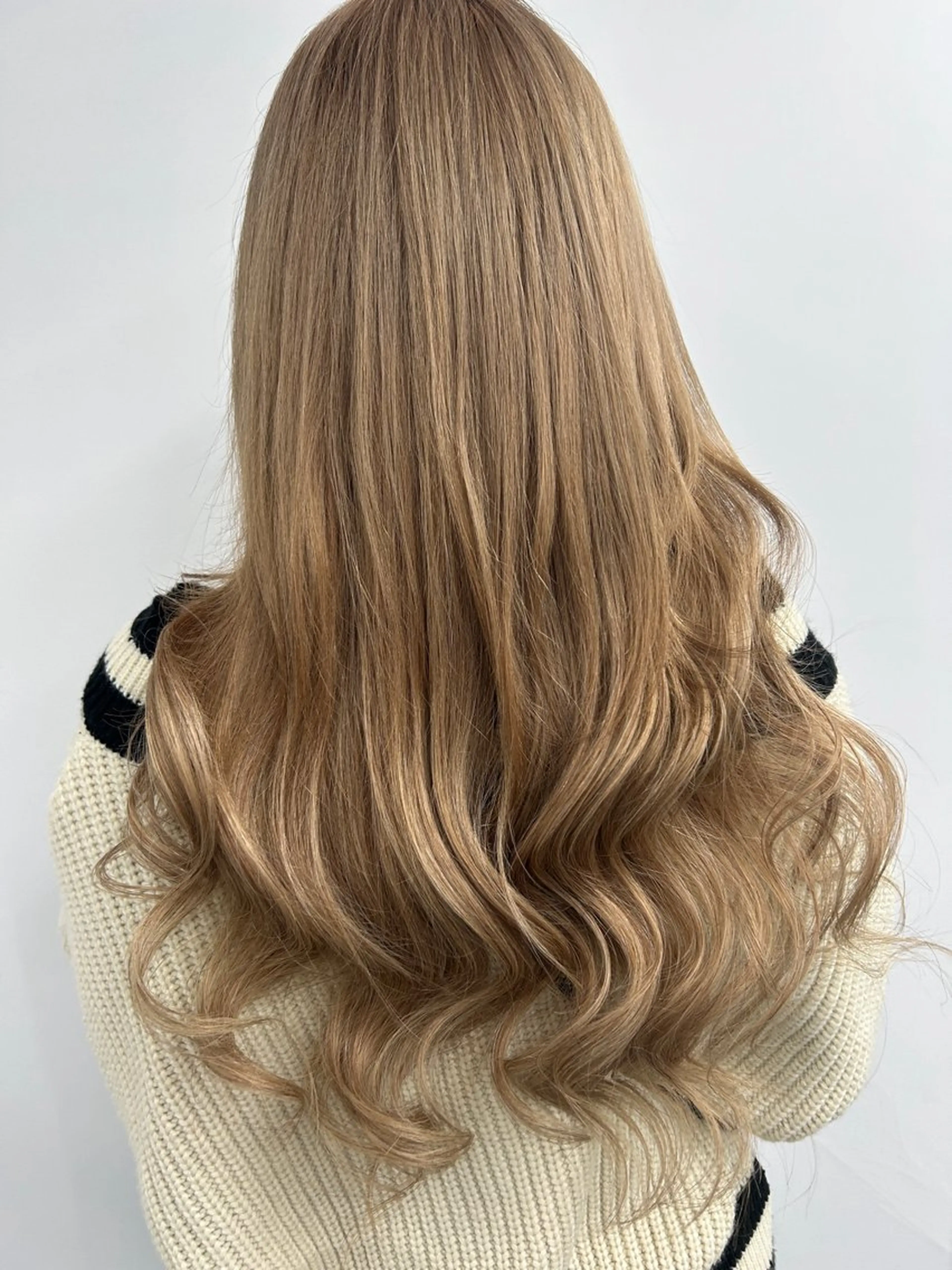 ロング カラー シールエクステ ダブルカラー ハイトーンカラー エクステ ヘアカラー エクステ 下妻 カラーエクステ難波のヘアスタイル