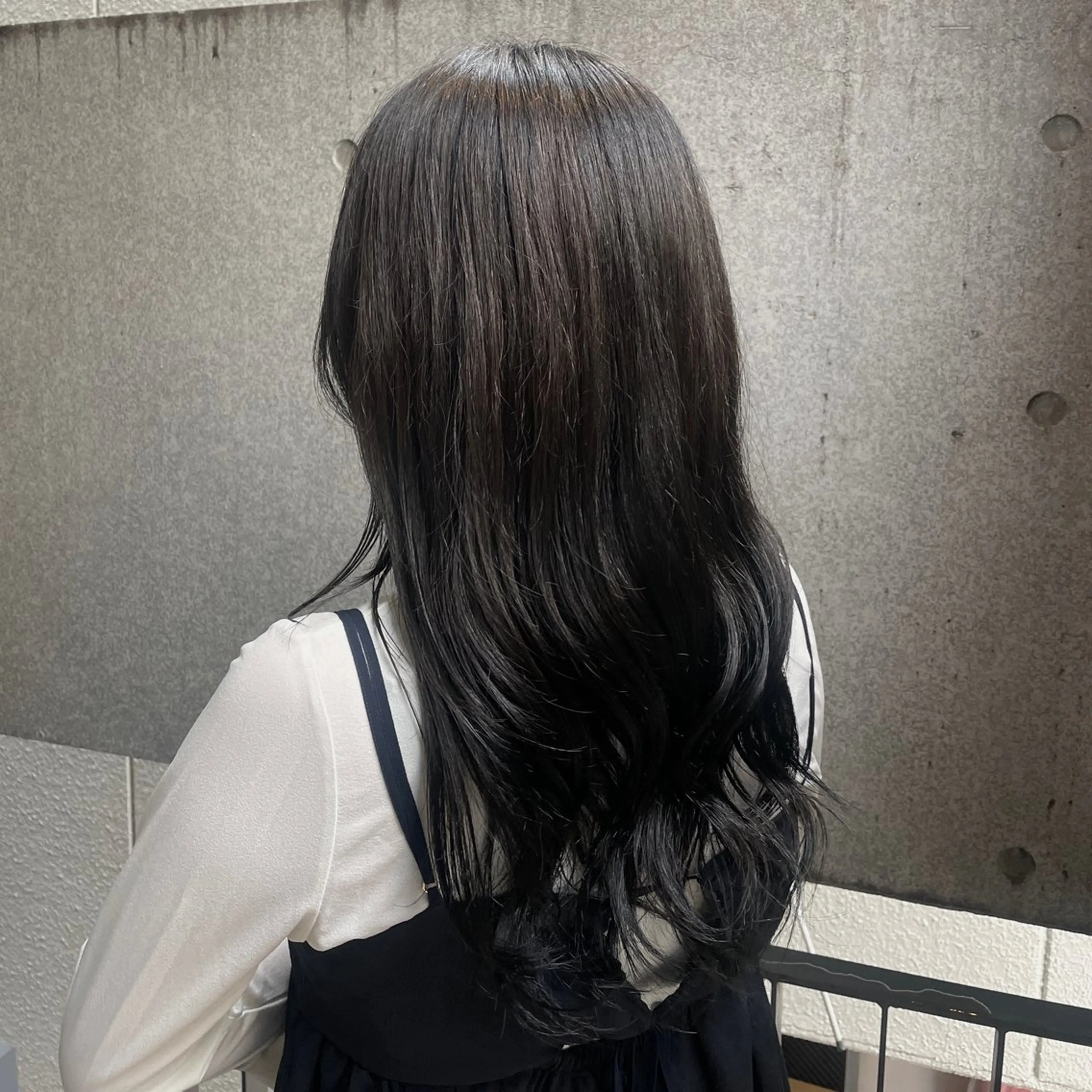 セミロング カラー カット ヘアカラー 透けカラー/ アレンジ/篠崎渚彩のヘアスタイル