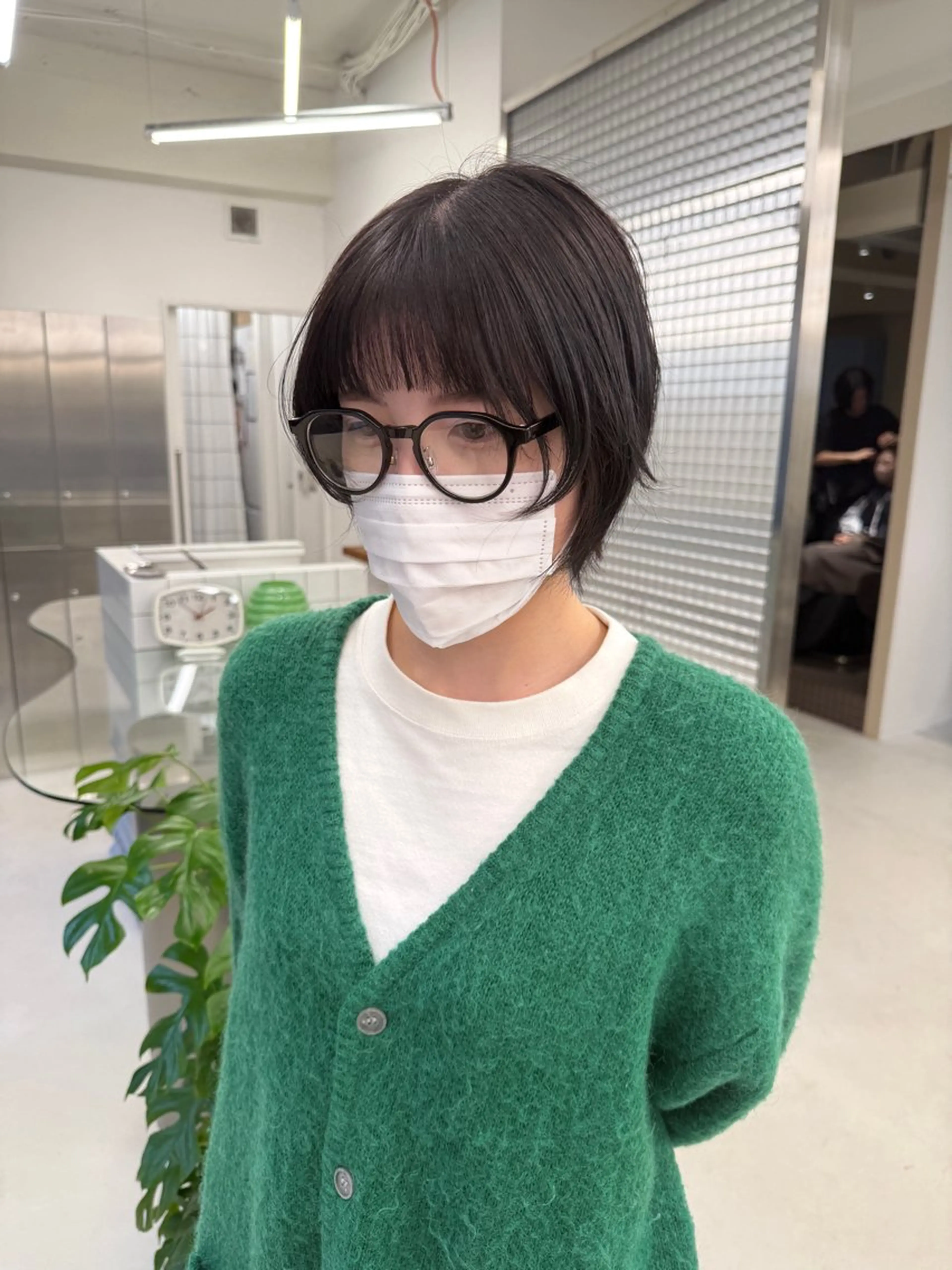 ショート カラー カット ヘアカラー トリートメント 表参道/髪質改善・ 透明感 colorのヘアスタイル