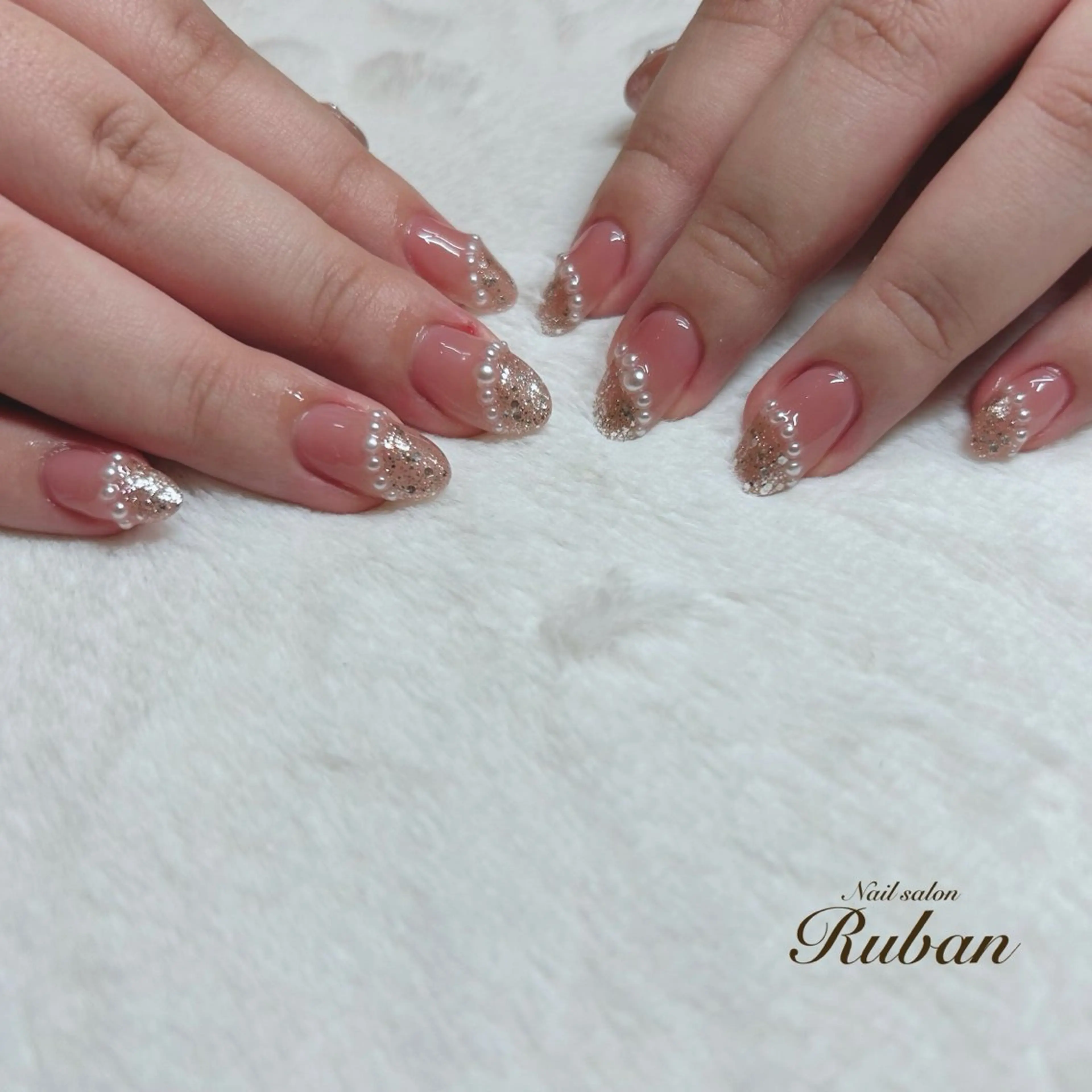 ネイル アートネイル 長さ出し 持ち込み Nail salon Ruban所属・Nail salon Rubanのネイルデザイン
