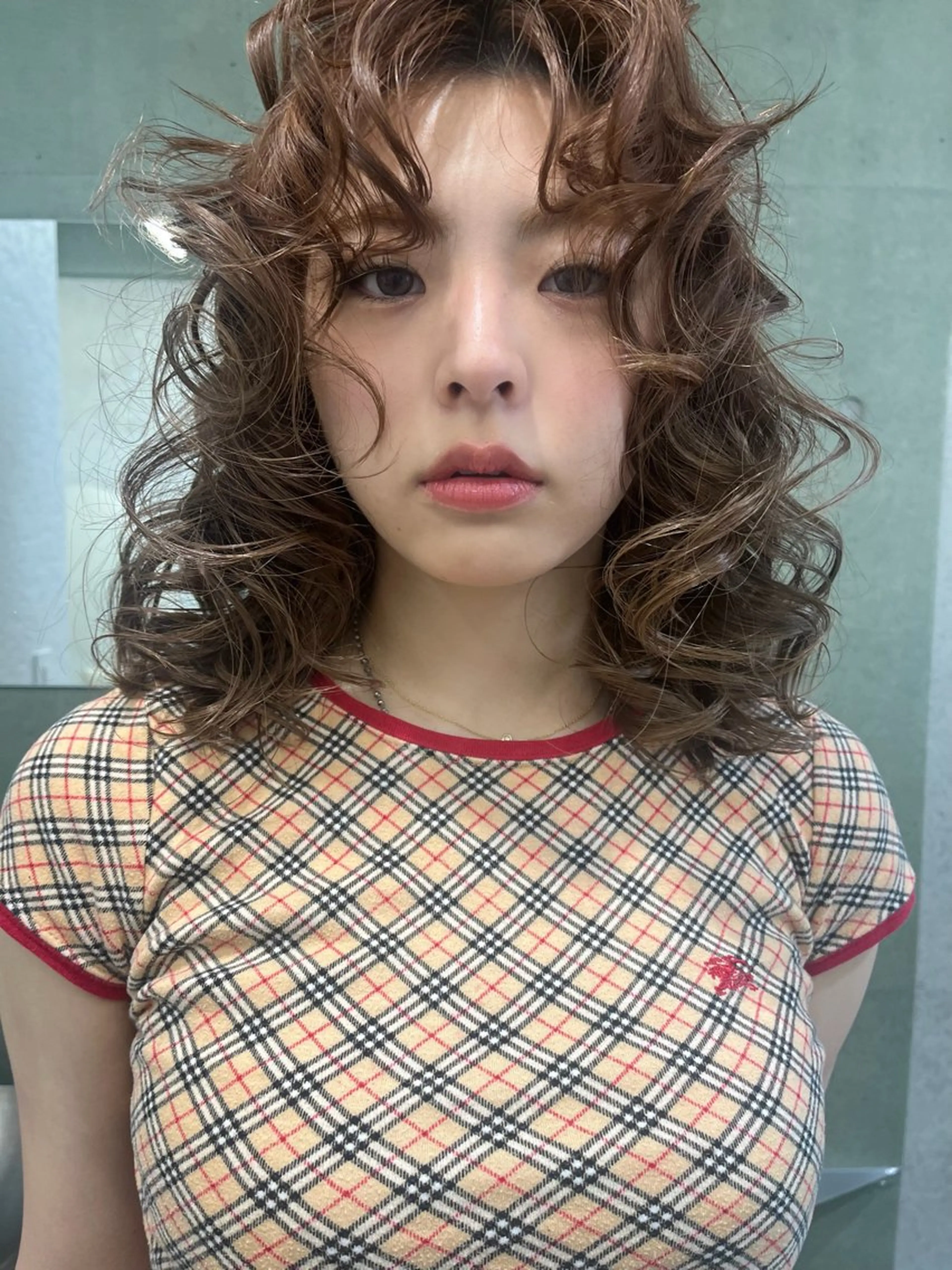 セミロング カット ヘアカラー トリートメント 田中 里奈のヘアスタイル