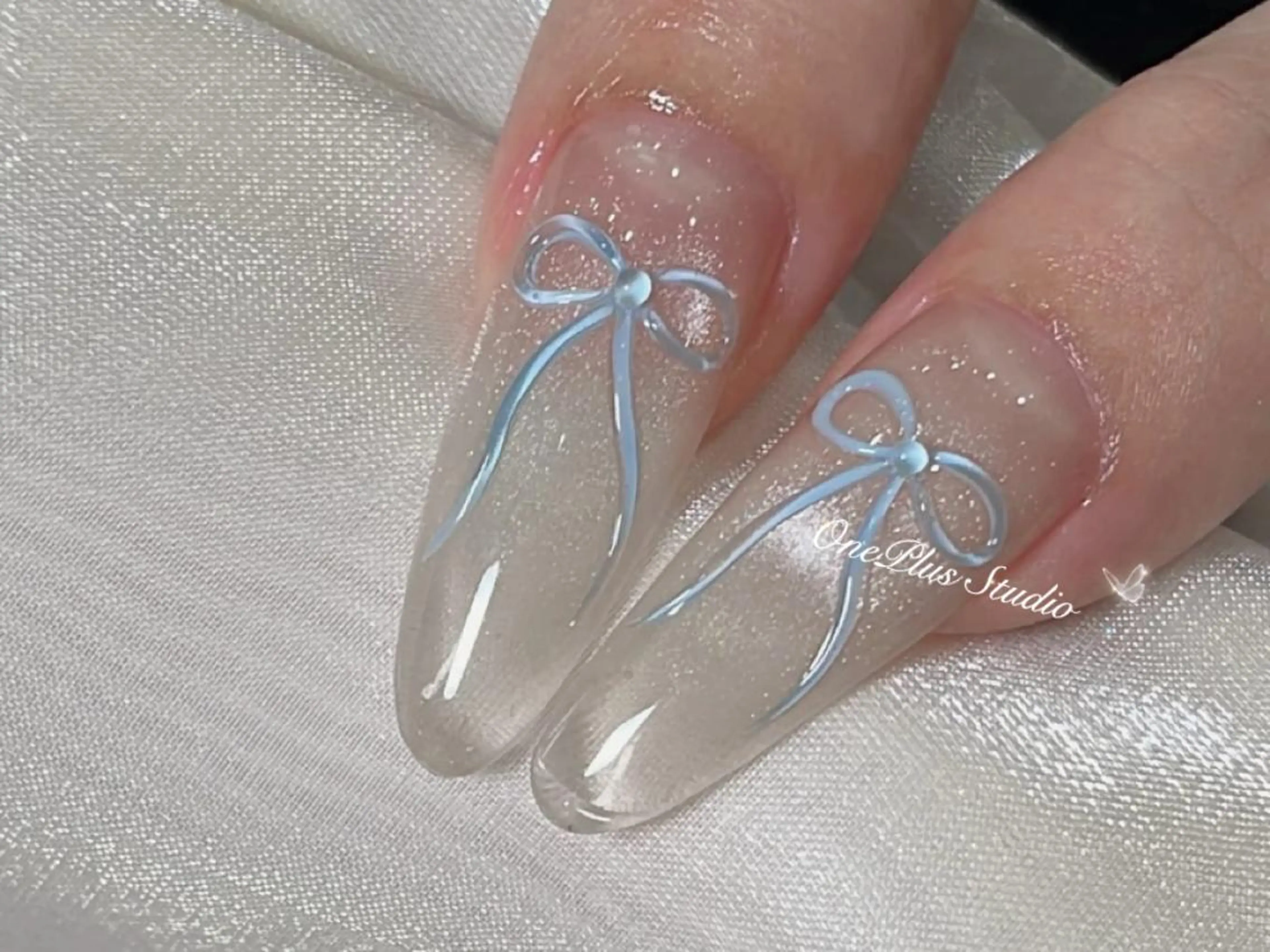 ネイル アートネイル オーロラネイル ガーリー キラキラネイル 韓国ネイル haruka 🧸のネイルデザイン