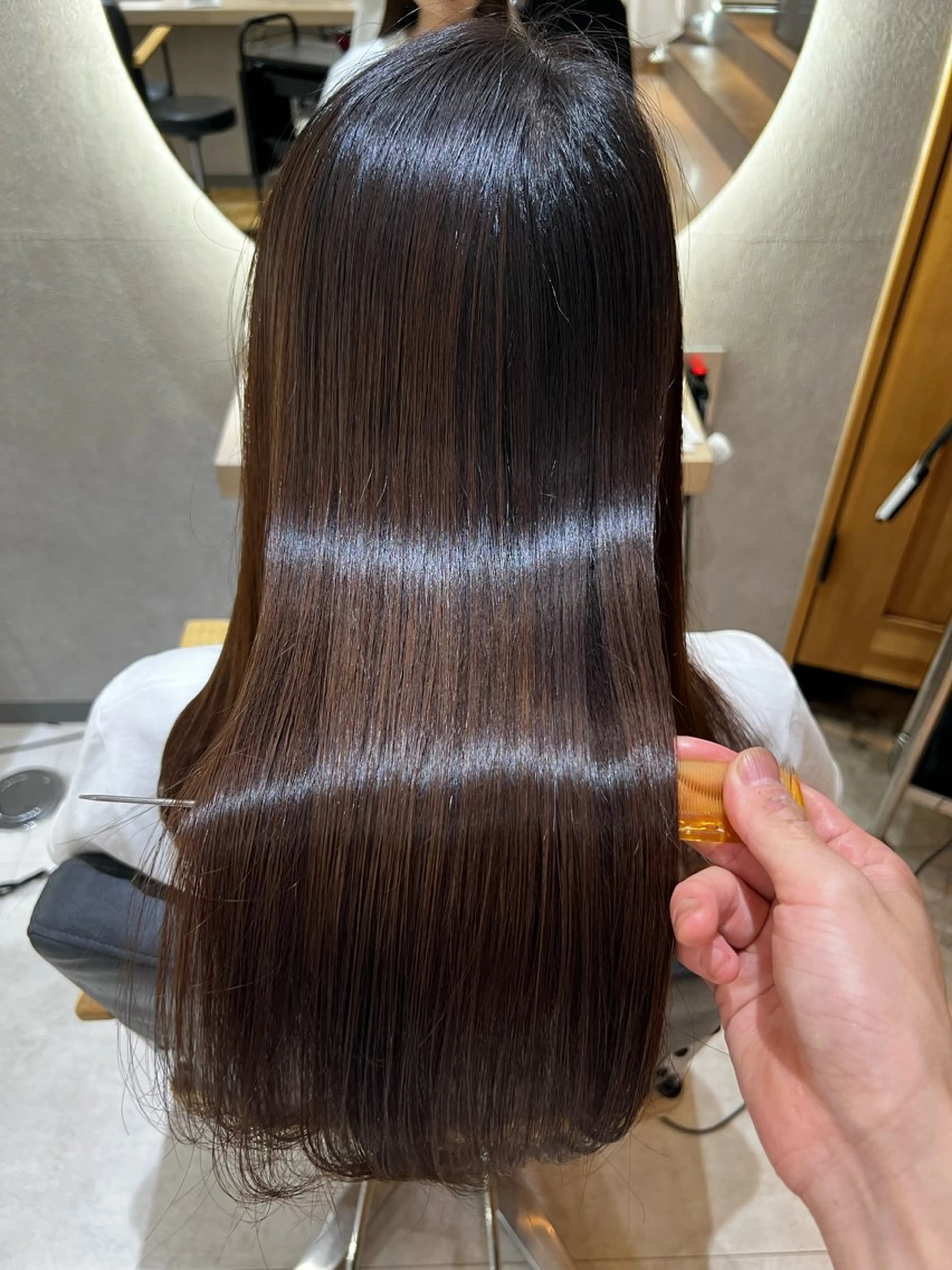 ロング 髪質改善 カット トリートメント 松田卓也🌟美髪矯正 🌟小顔🌟艶髪のヘアスタイル