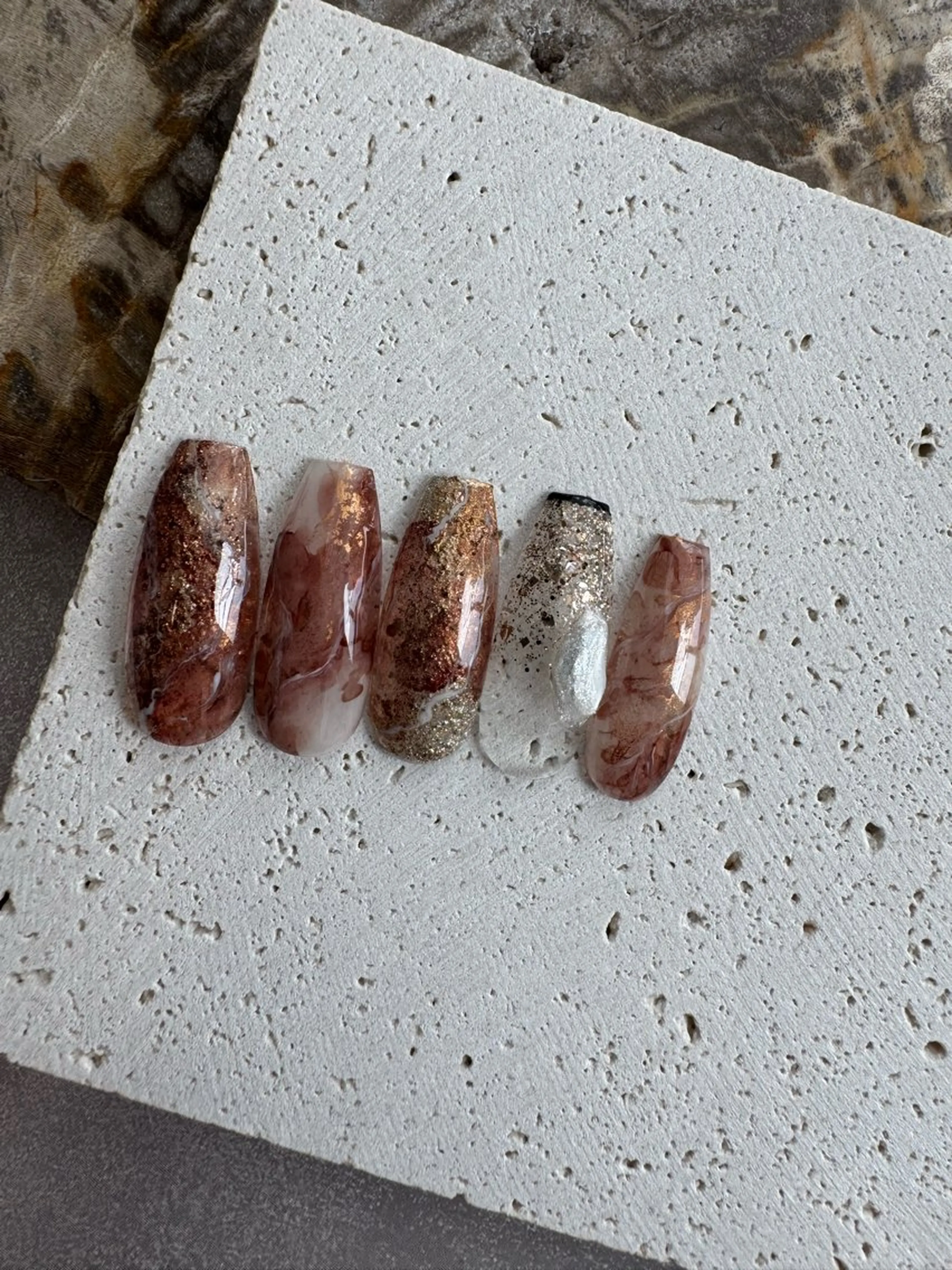 ネイル 長さ出し ロングネイル ニュアンスネイル スカルプネイル ネイルチップ ハンドネイル Monica nails/福島のネイルデザイン