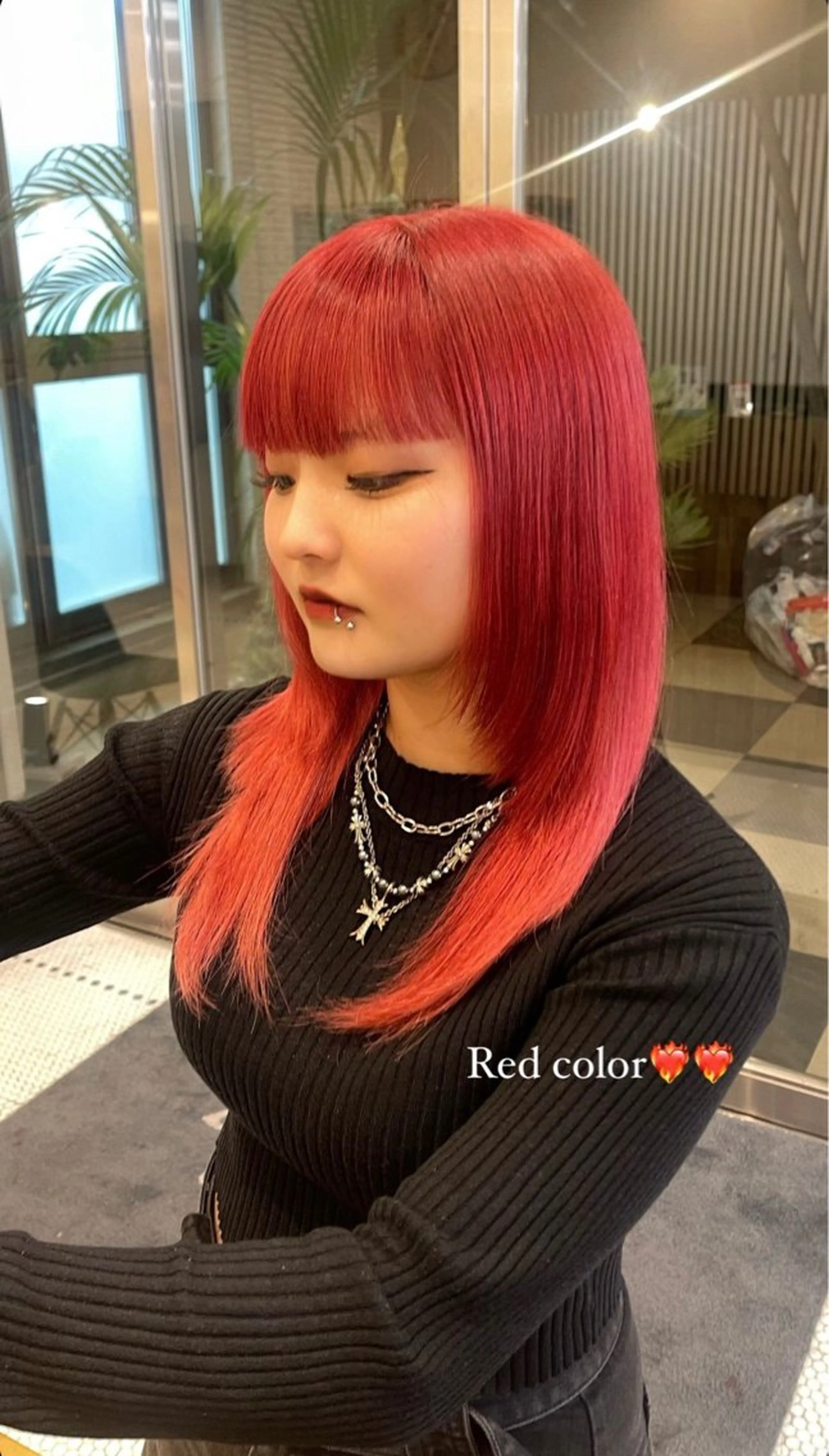 カラー ブリーチ レイヤーカット🫧 🎀Tomoka🎀のヘアスタイル