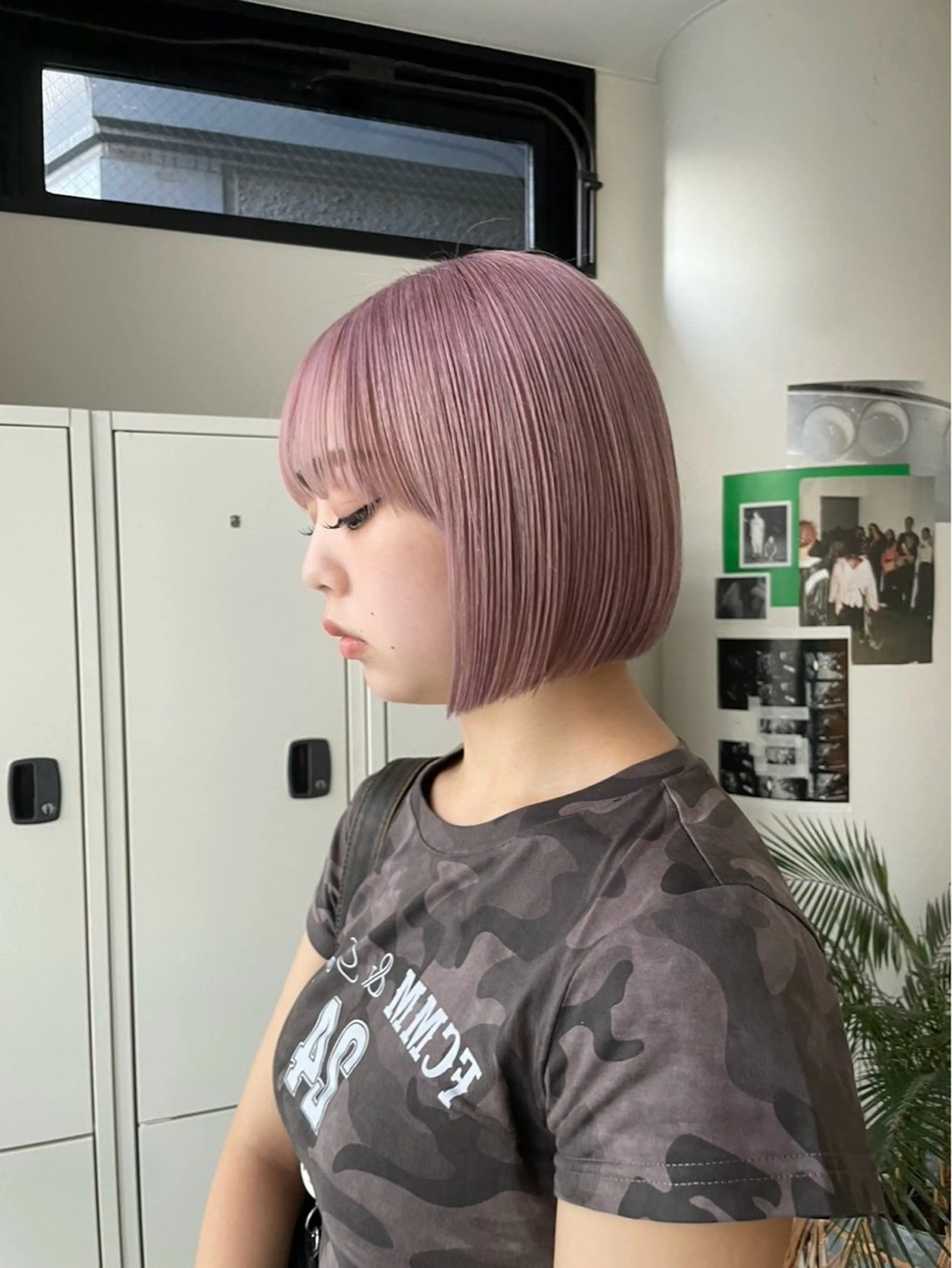 ショート カラー ラベンダーカラー ピンクカラー ヘアカラー トリートメント 𝒀𝒖𝒊𝒏𝒂 梅田/透明感カラーのヘアスタイル