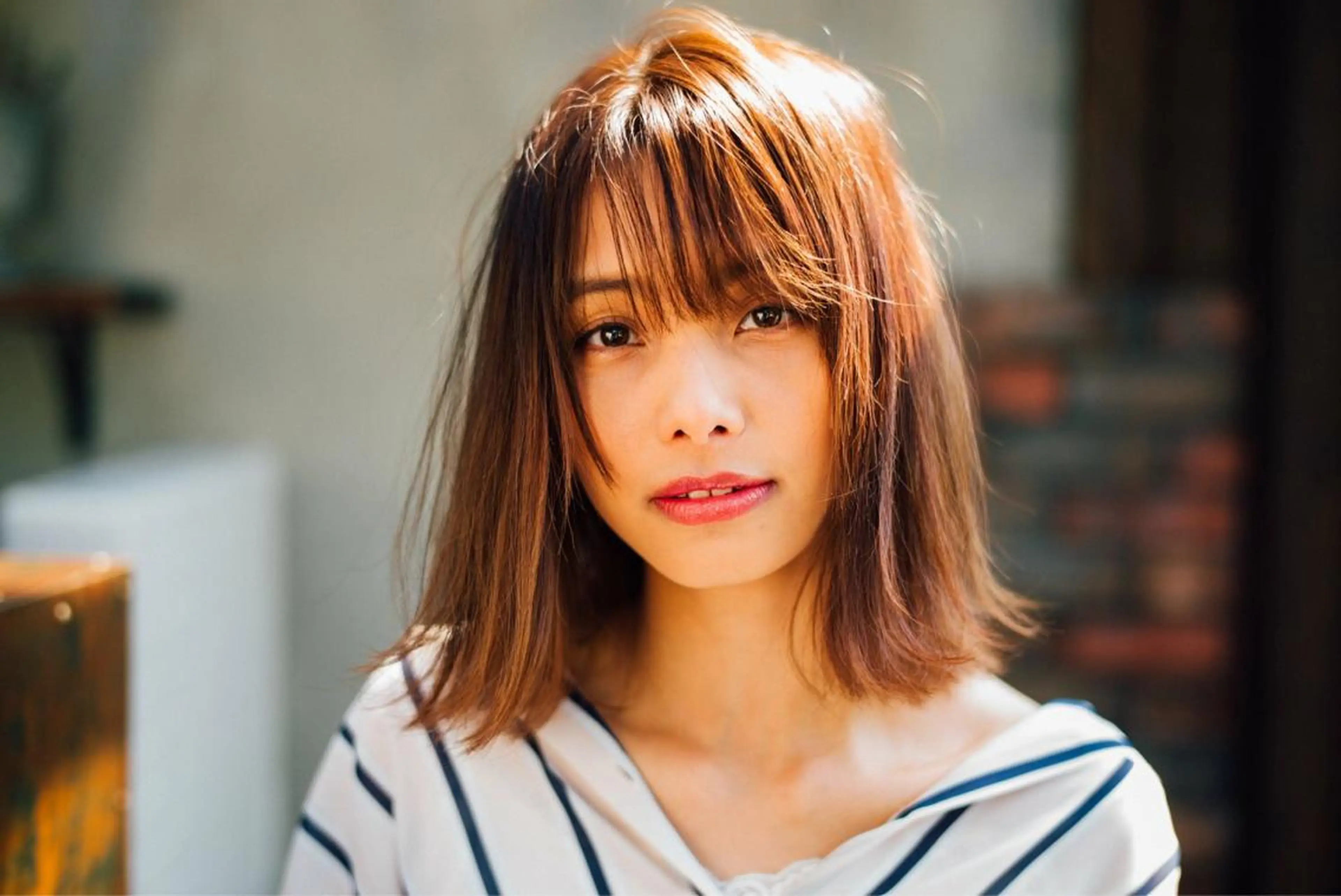 ミディアム 【デザイナー】田中 美生のヘアスタイル