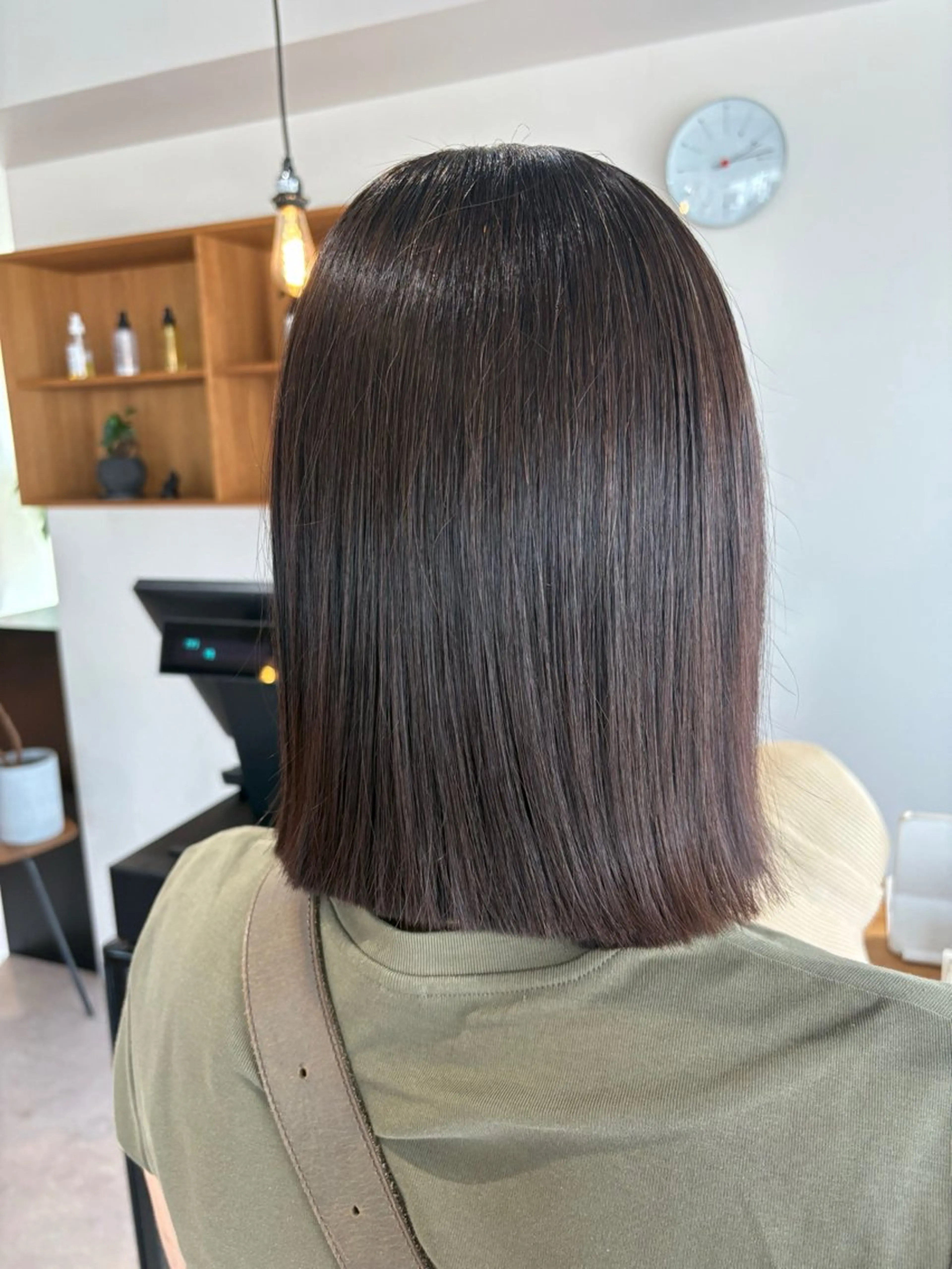 カラー ラベンダーカラー ボブ ヘアカラー aina / n.w.hのヘアスタイル