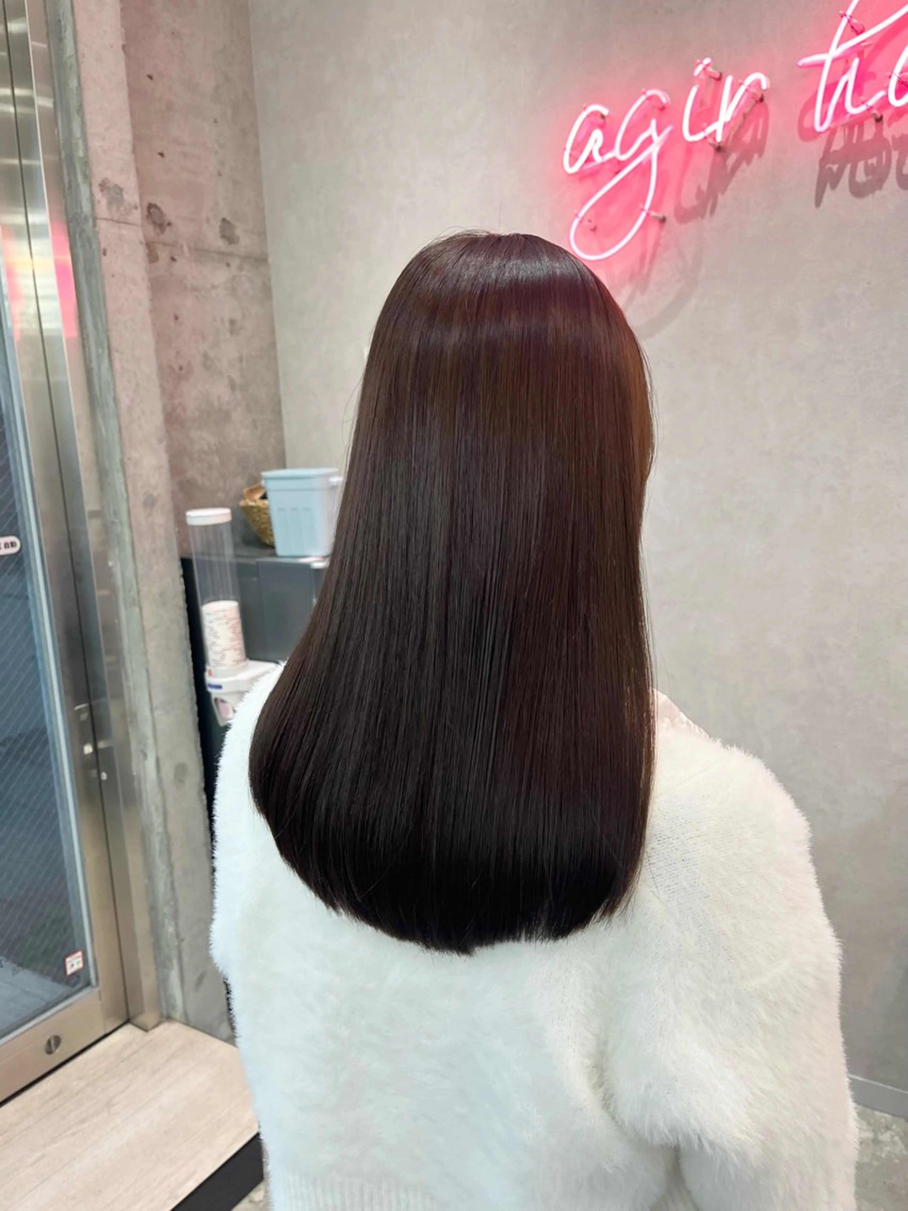 ロング カラー カット ヘアカラー トリートメント 🪽髪質改善ストレー ト🤍美羽🤍のヘアスタイル