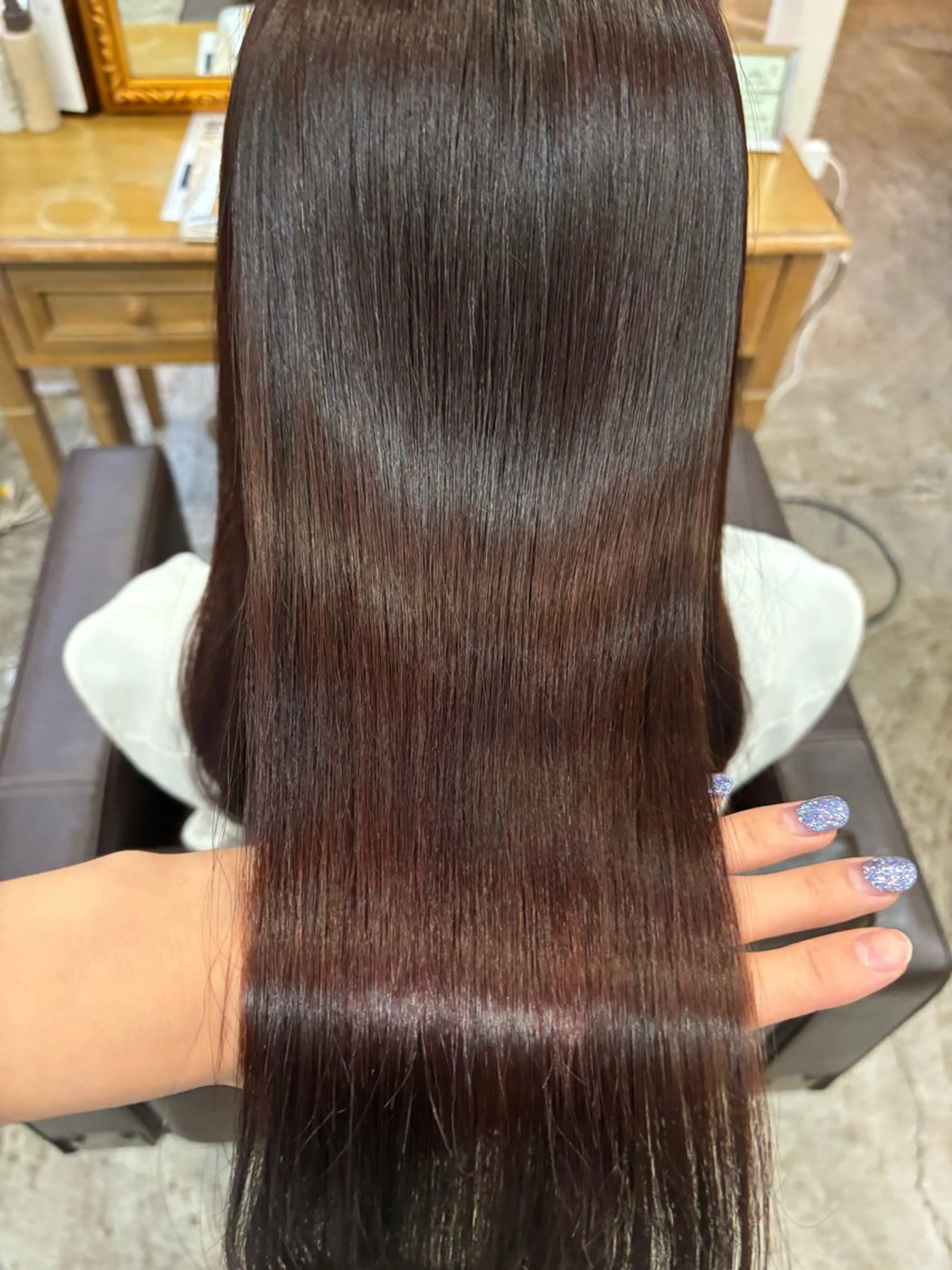 ロング カット ヘアカラー トリートメント 髪質改善特化🫧韓国 🇰🇷amiruのヘアスタイル