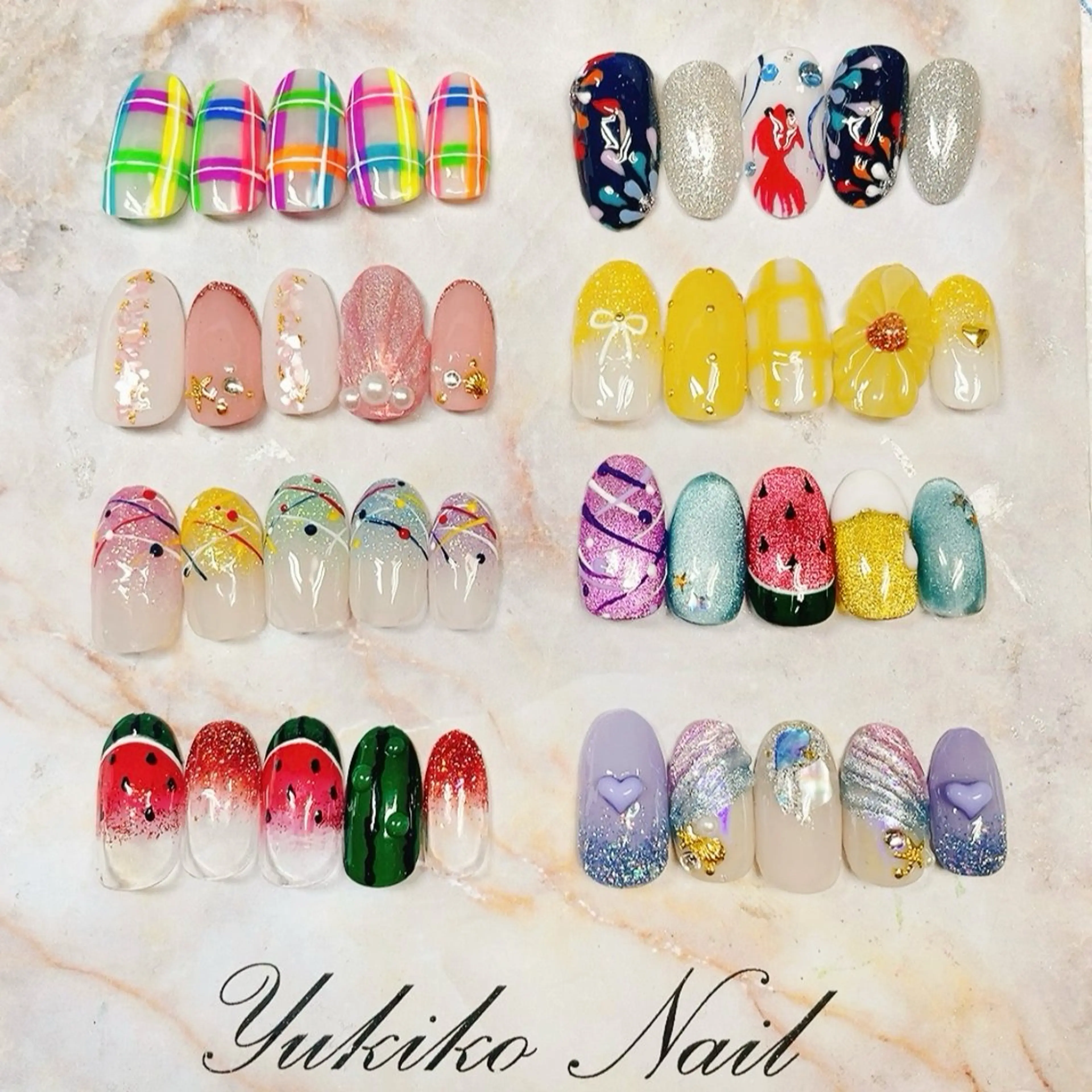 ネイル 夏ネイル ユキコ ネイルのネイルデザイン
