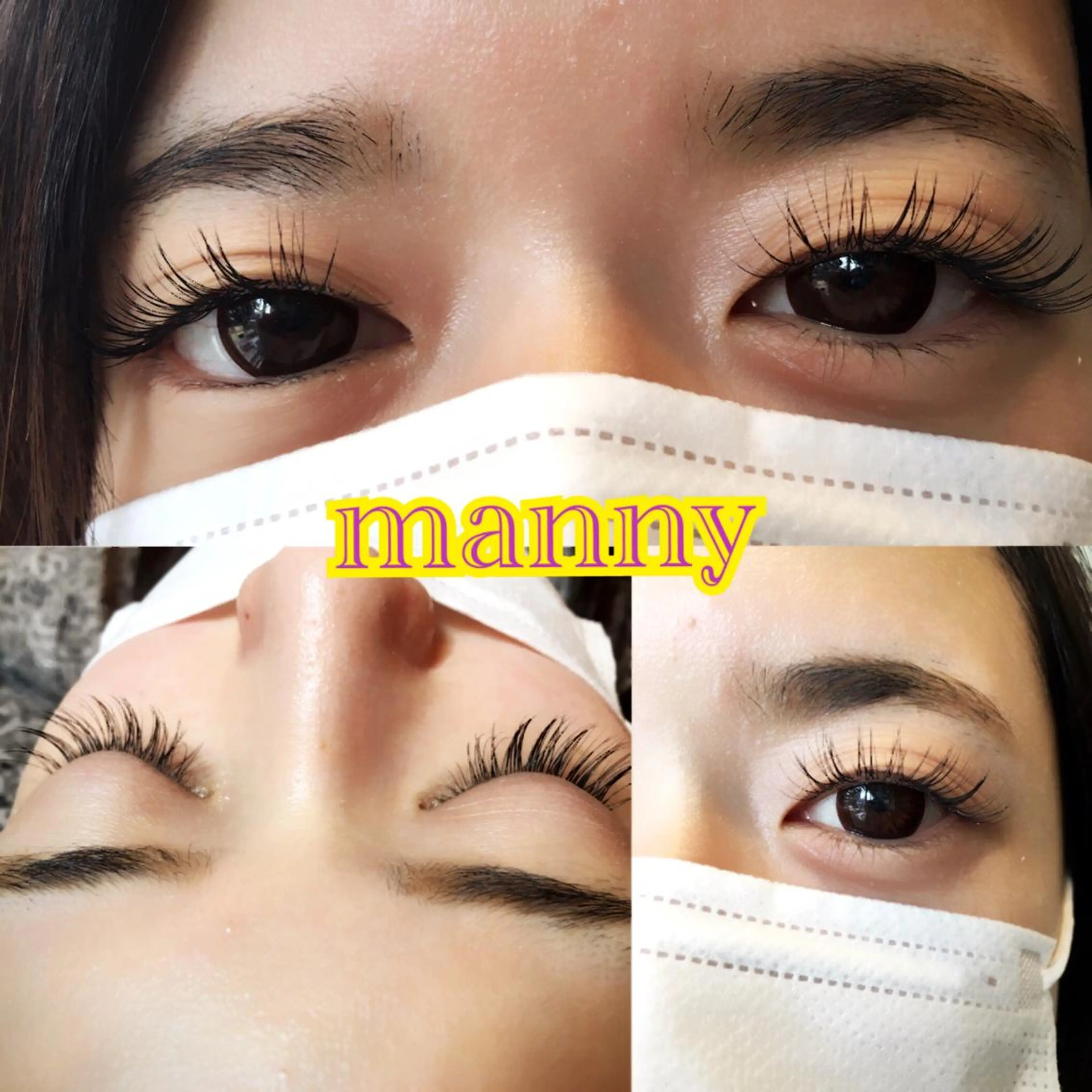 マツエク・マツパ Bカール 目尻長め manny eyelashのマツエク・マツパデザイン