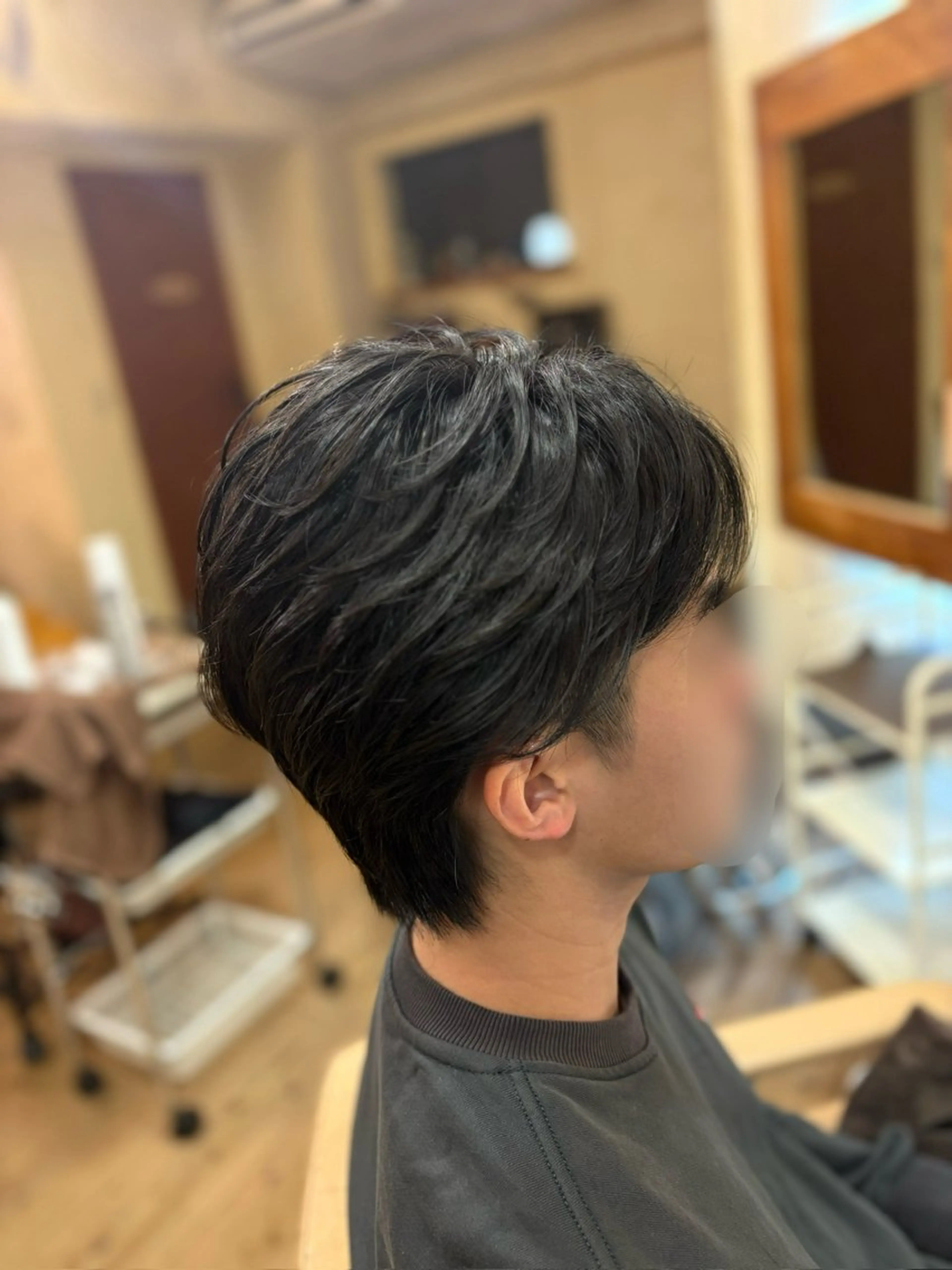 ショート カット パーマ 柘植 雅大のヘアスタイル