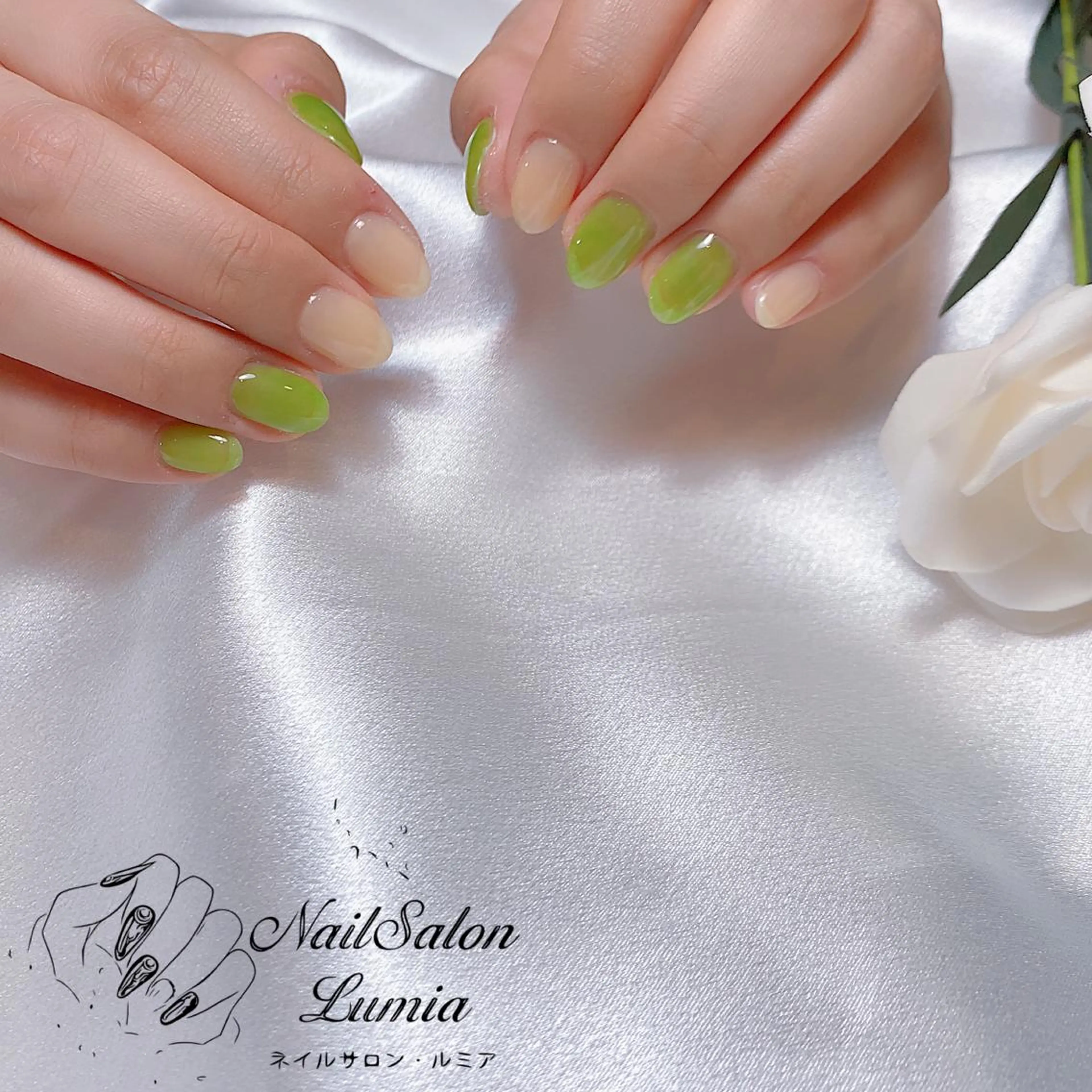 ネイル ワンカラーネイル ネイルサロン ルミア Lumia 店長のネイルデザイン