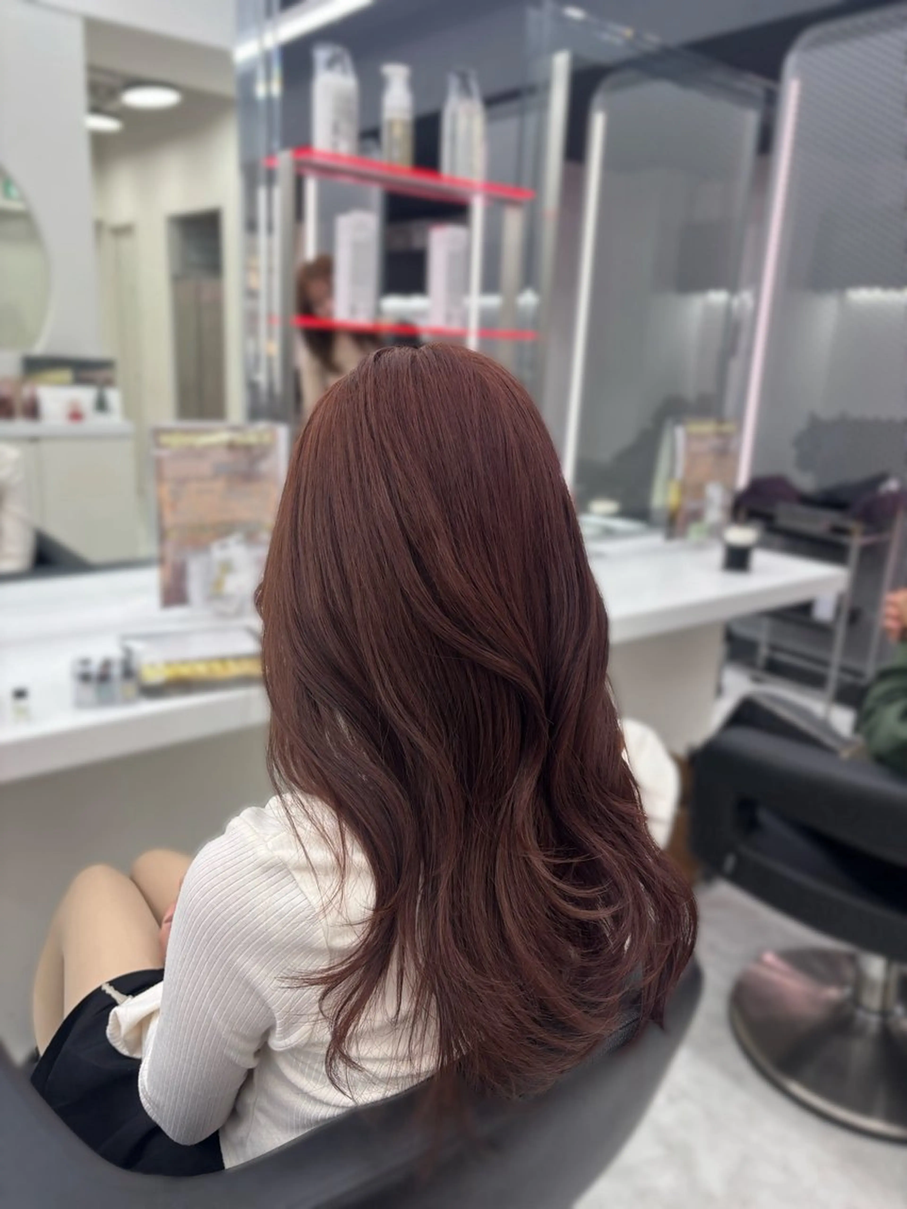 カラー ヘアカラー トリートメント かわいい艶髪🤍 れいな🤍のヘアスタイル