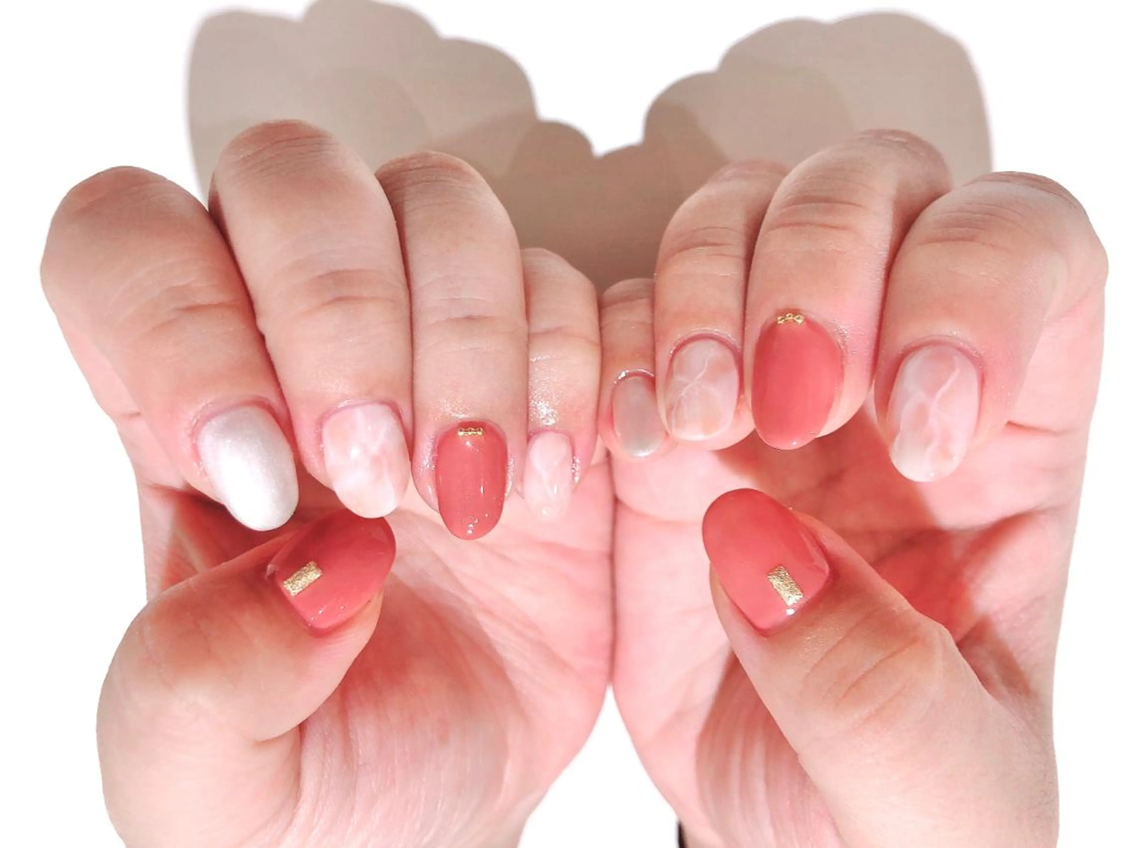 ネイル 大理石ネイル(マーブル) シンプルネイル ハンドネイル nail salon REMのネイルデザイン