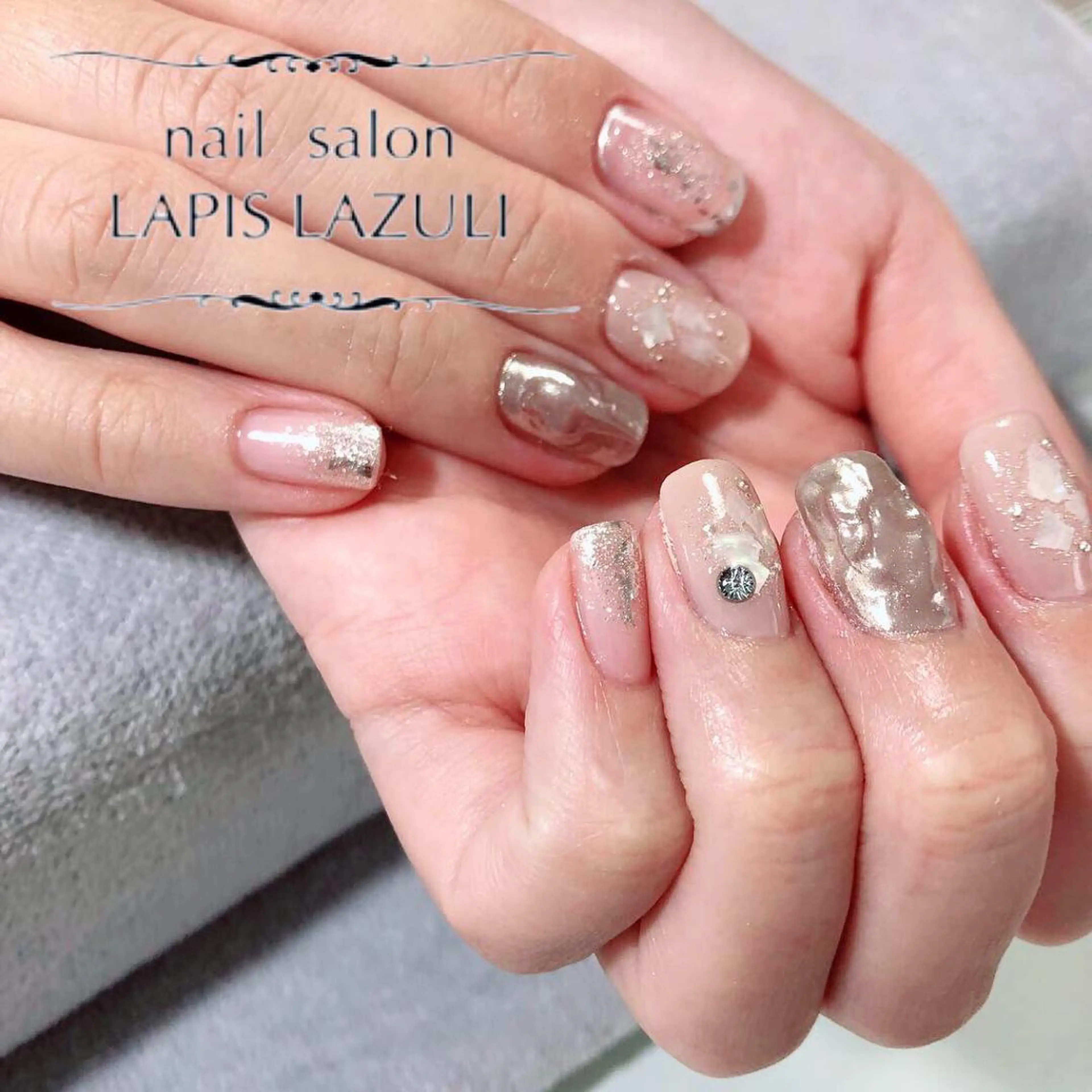 ネイル nail salon ラピスラズリのネイルデザイン