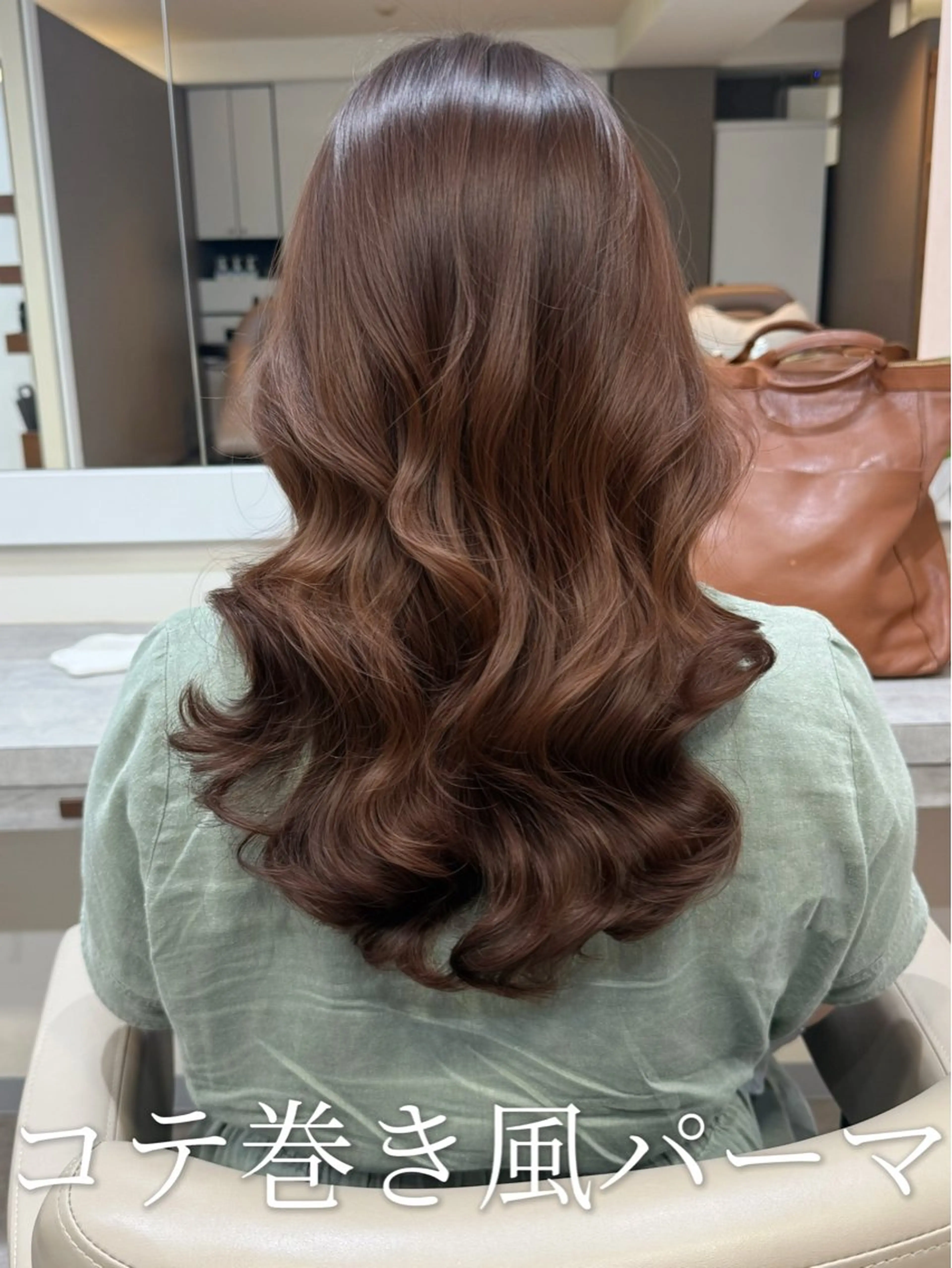 セミロング カラー 透明感カラー 髪質改善 ヘアカラー 韓国風パーマ/ヘア セット/店長みづきのヘアスタイル