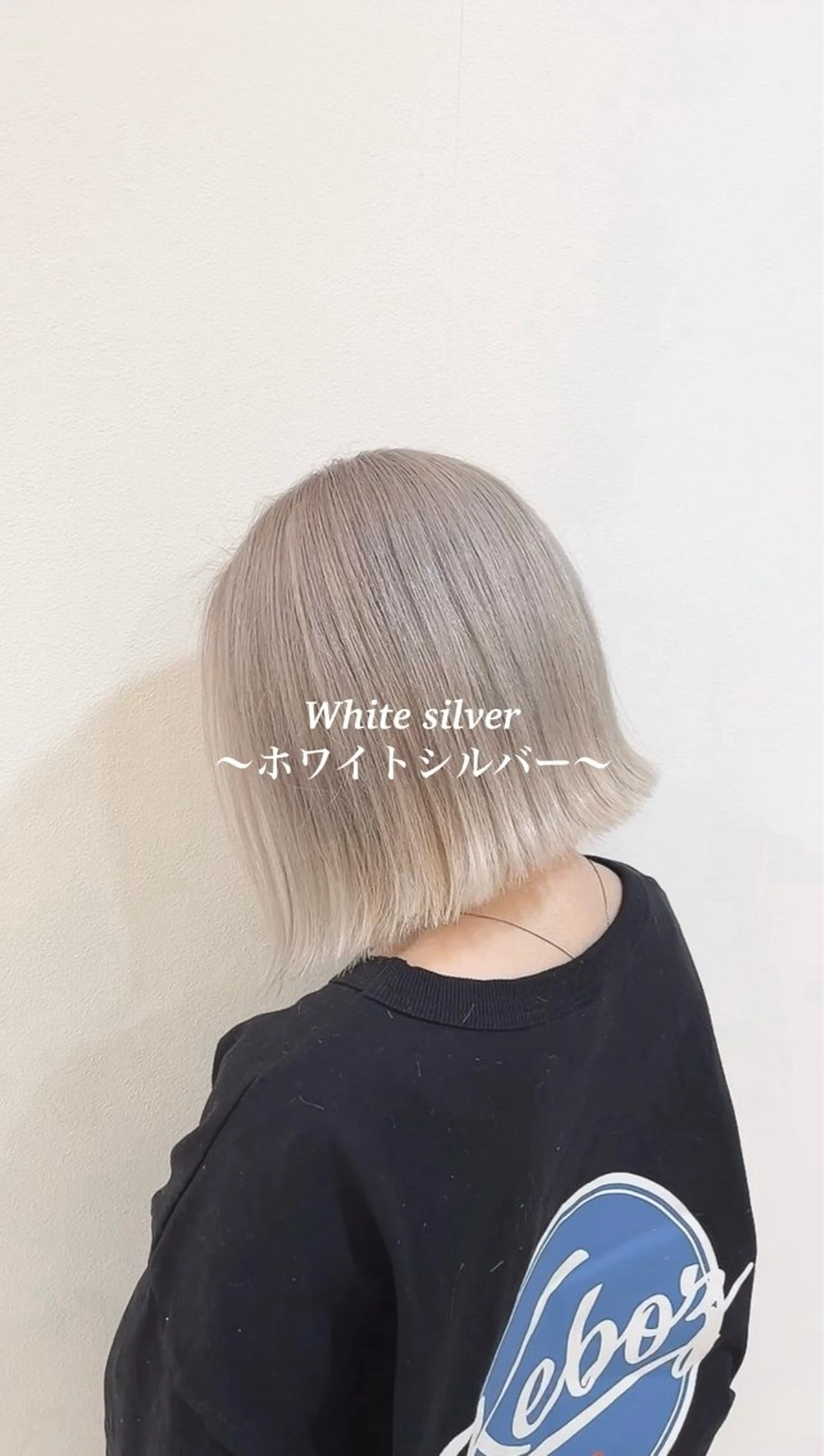 ショート カラー ブリーチ シルバー ホワイトシルバー カット ヘアカラー カラー特化美容師 なかもと たつひろのヘアスタイル