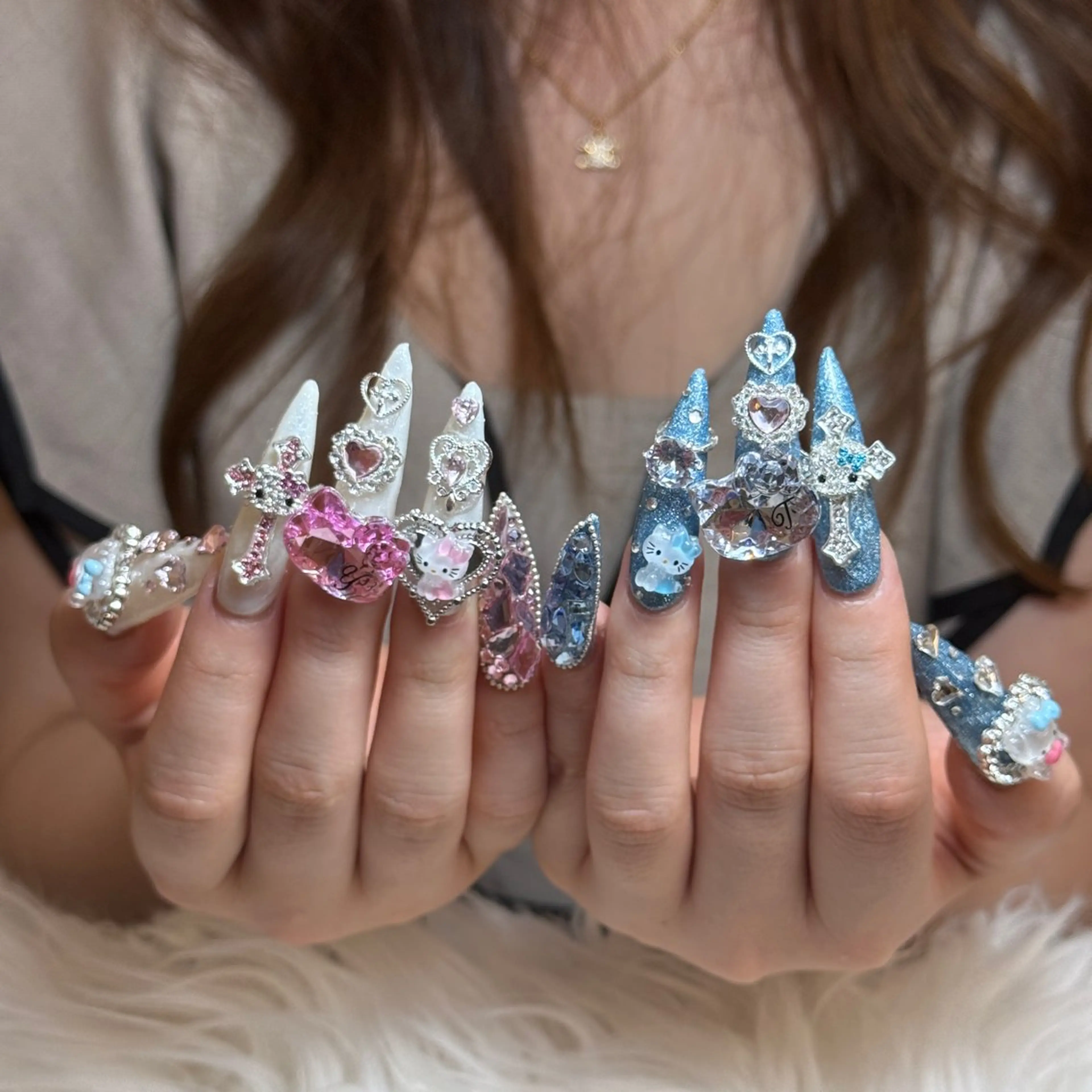 ネイル アートネイル 長さ出し 持ち込み スカルプネイル ネイルチップ ハンドネイル Anh 高田馬場のネイルデザイン