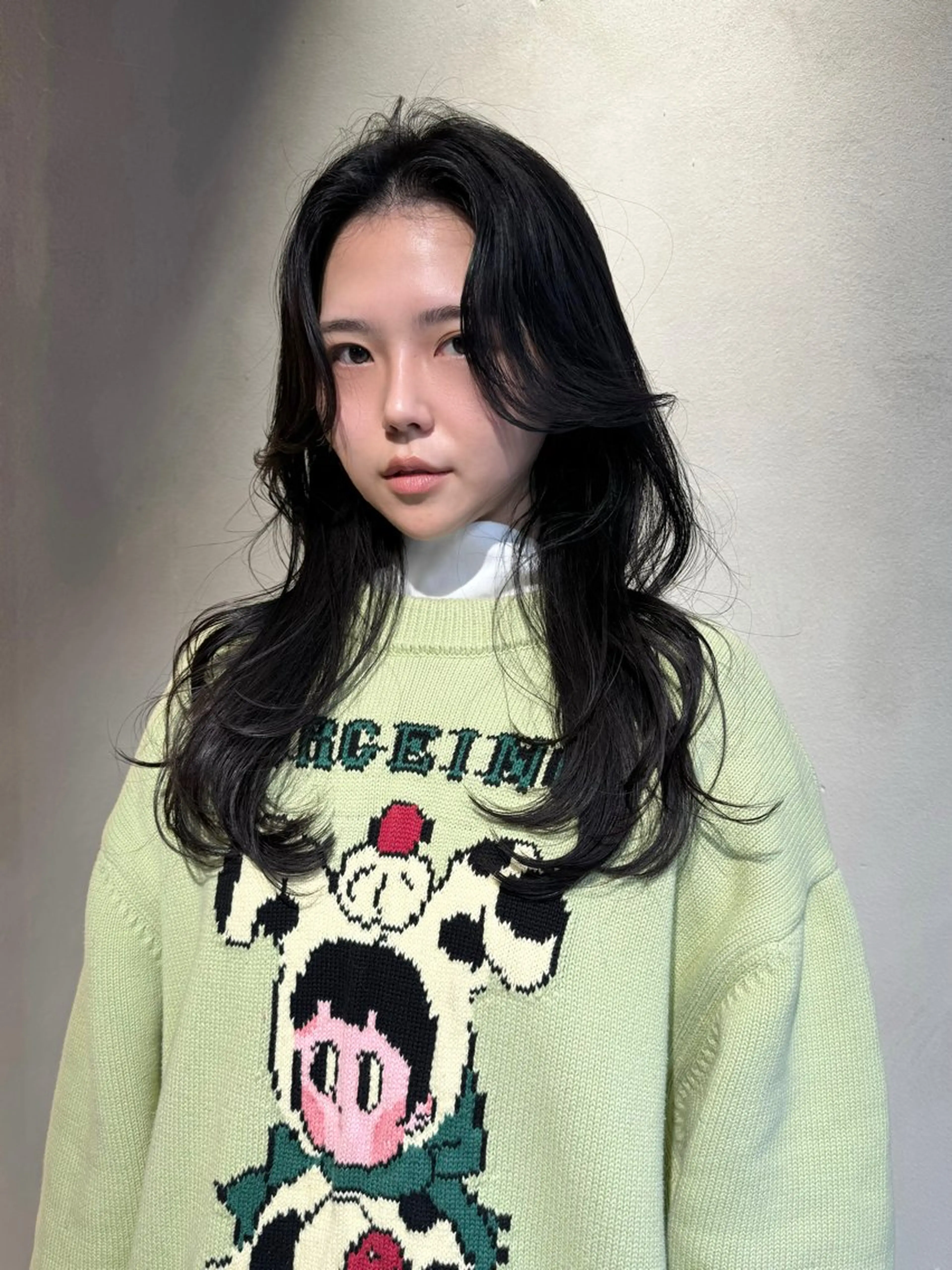 ロング レイヤーカット カット 梅原 大和のヘアスタイル