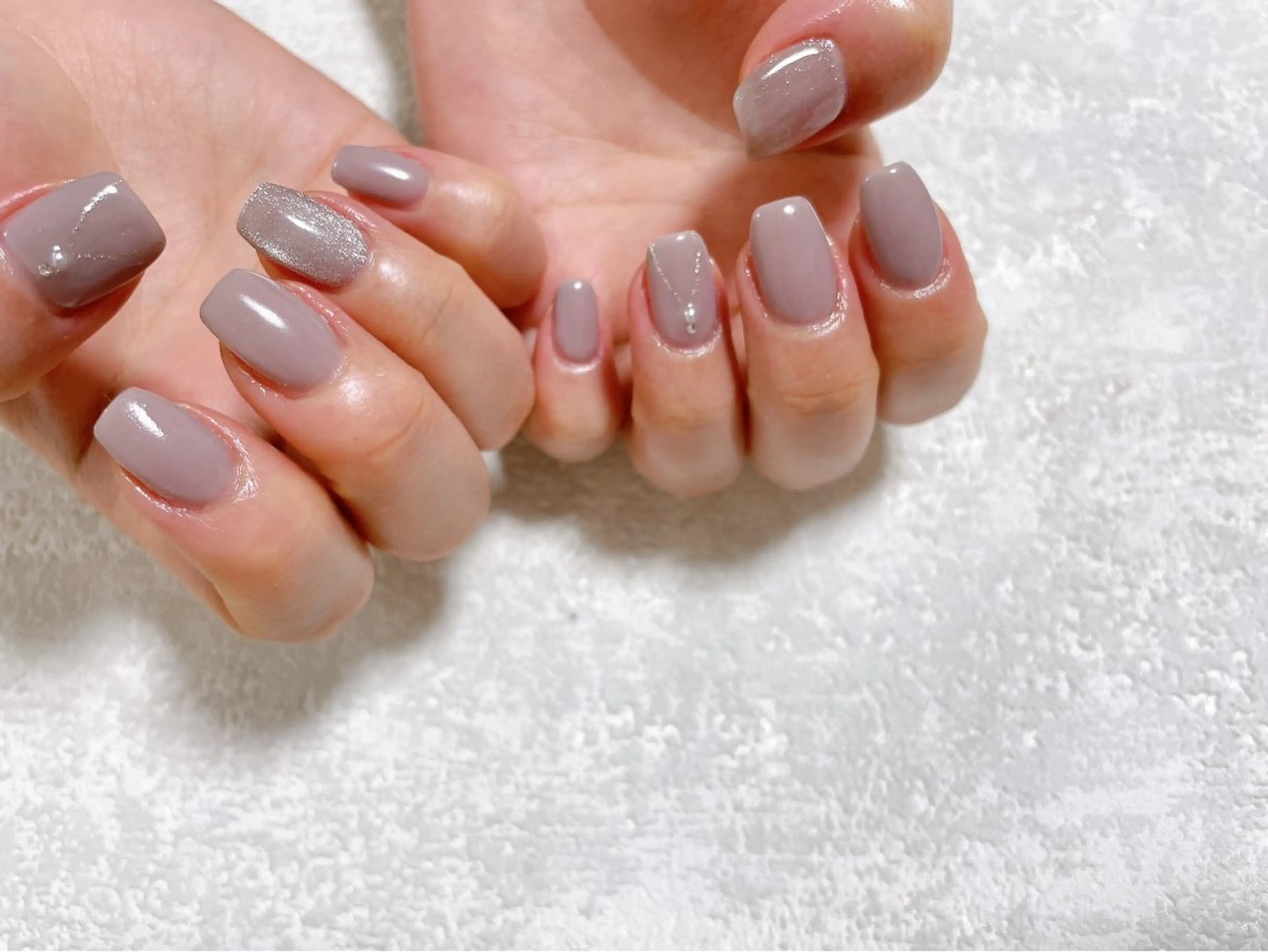 ネイル ジェルネイル マグネットネイル メンズネイル ワンカラーネイル パラジェル kiki nail たまプラーザのネイルデザイン