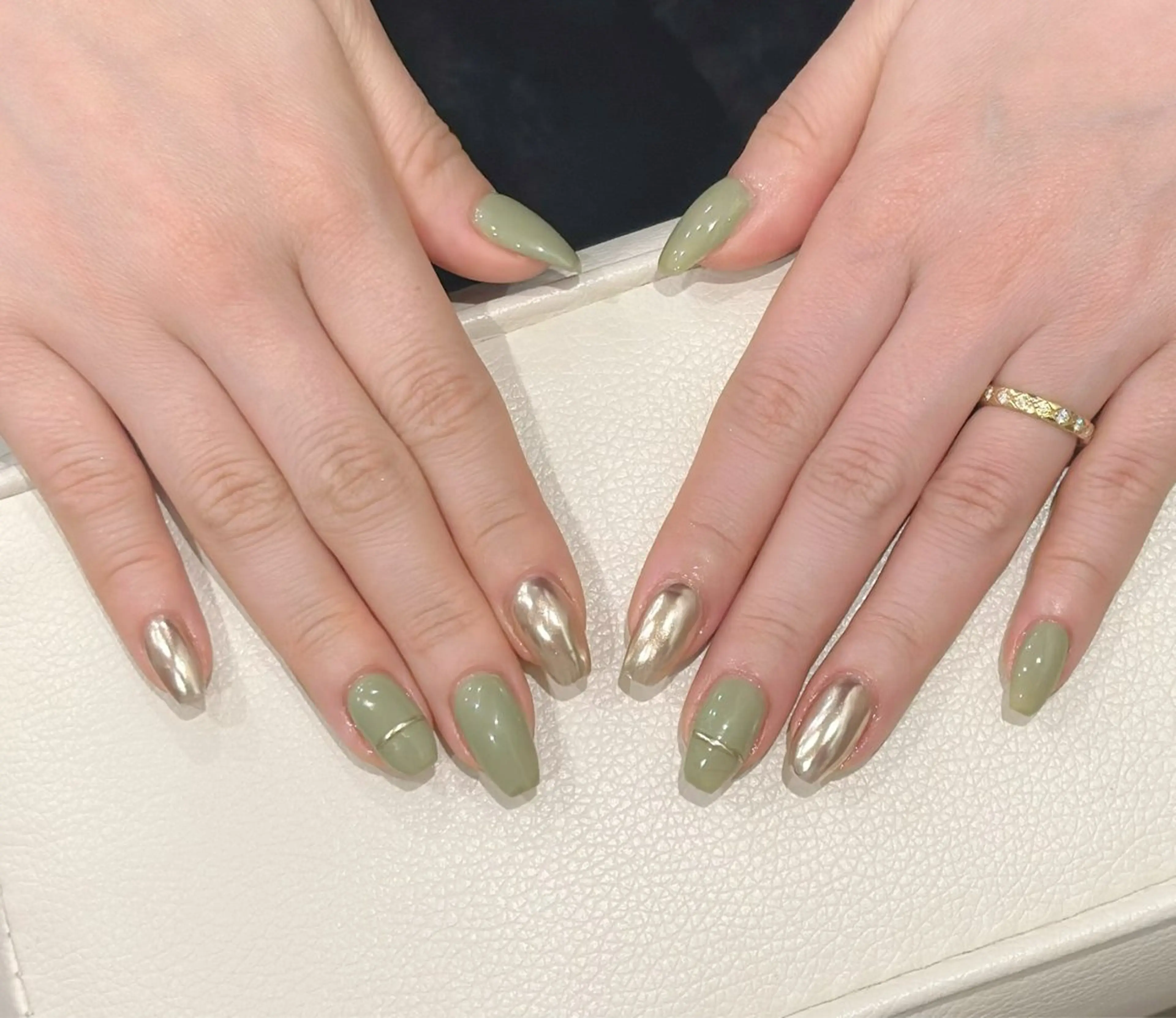 ネイル オーロラネイル チークネイル フレンチネイル ガラスフレンチ グラデーション H&Bsalon カイのネイルデザイン