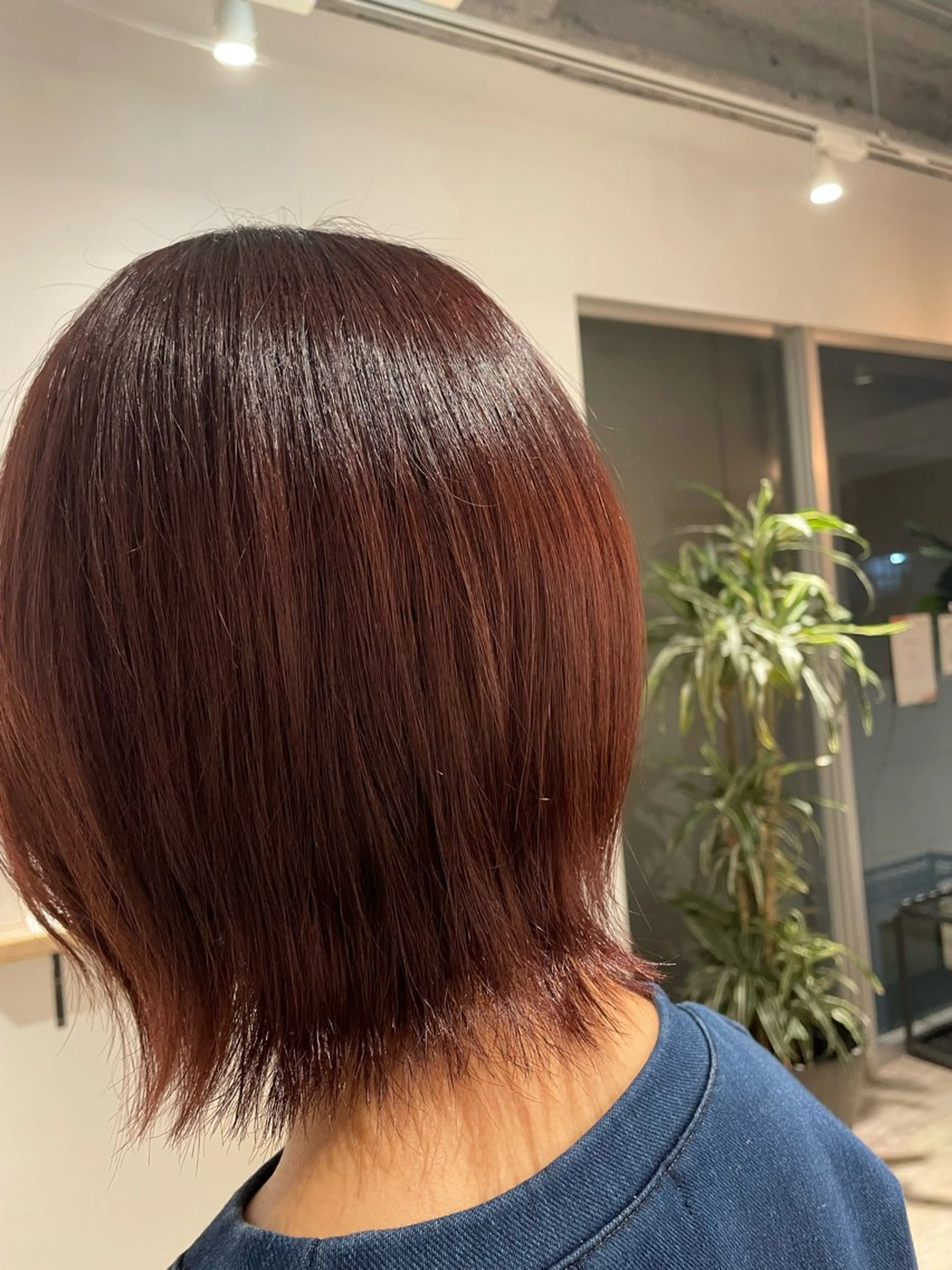 カラー diar湘南台店所属・ふくだももこ🍑 つるっとボブのヘアスタイル