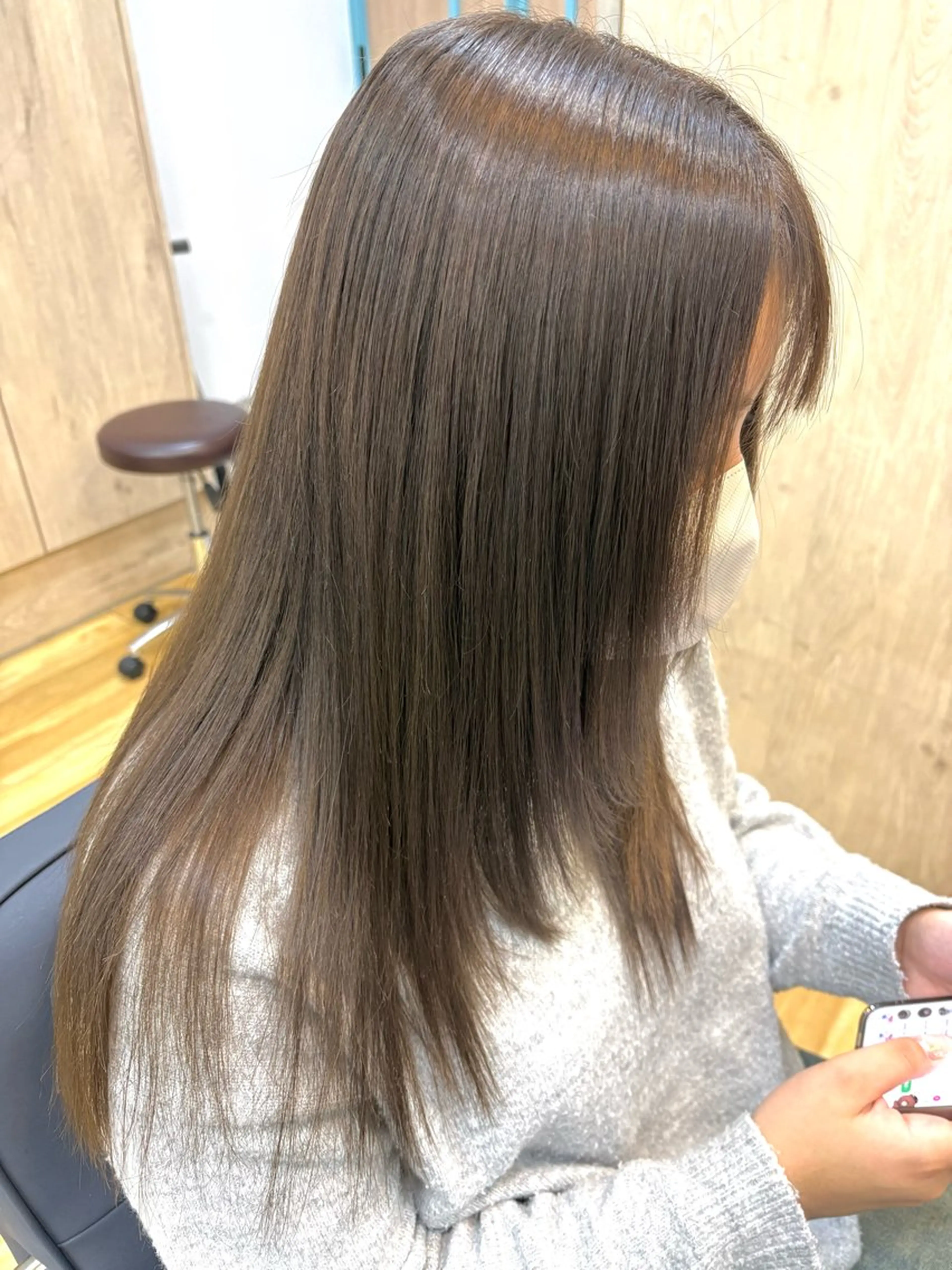 ロング カラー カット ヘアカラー 縮毛矯正 トリートメント ヘッドスパ 細川武琉/艶カラー /Aqua limeのヘアスタイル