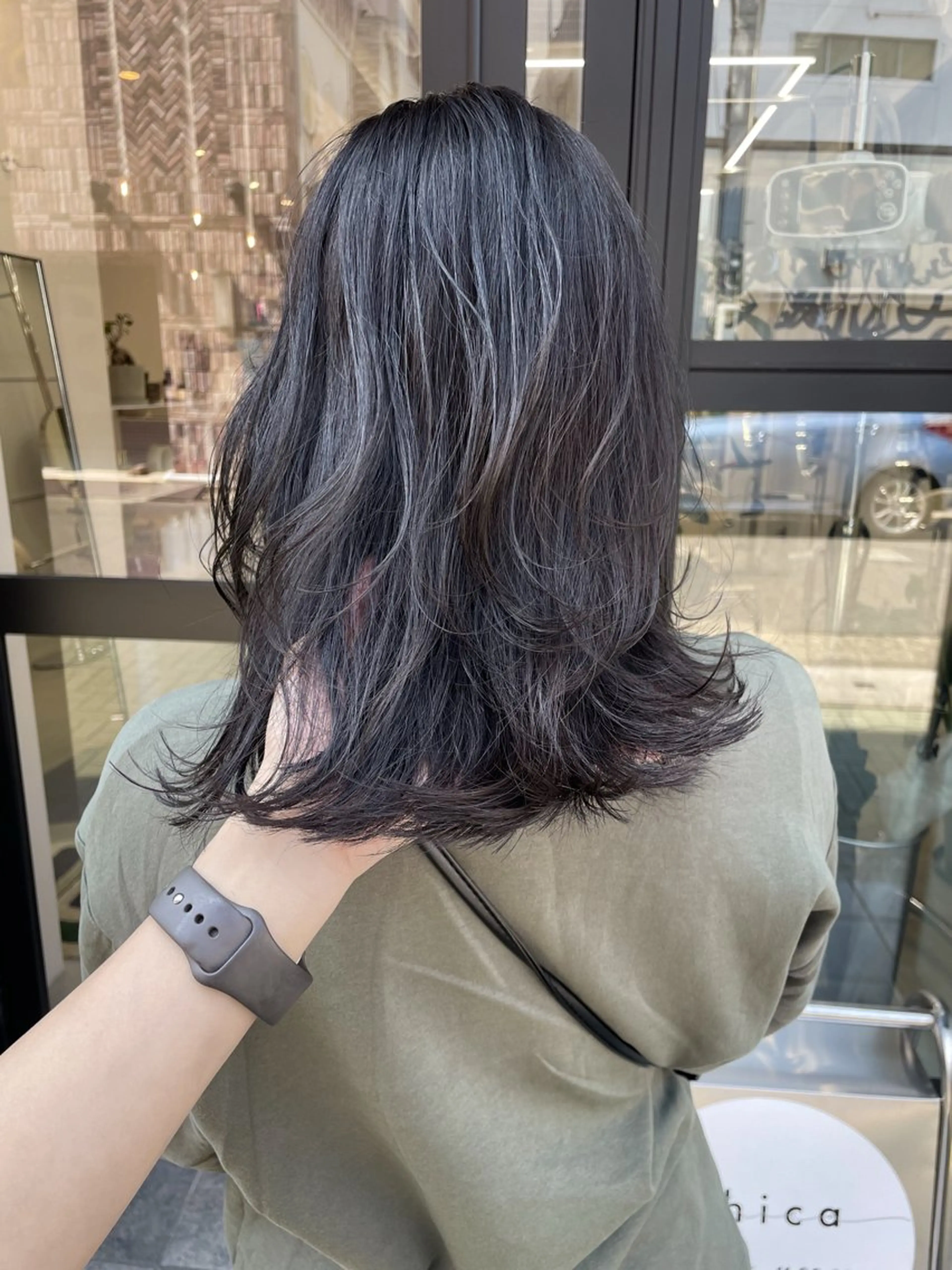 セミロング レイヤーカット カット ヘアカラー トリートメント ボブカットモデル/パ ーマ/harunaのヘアスタイル