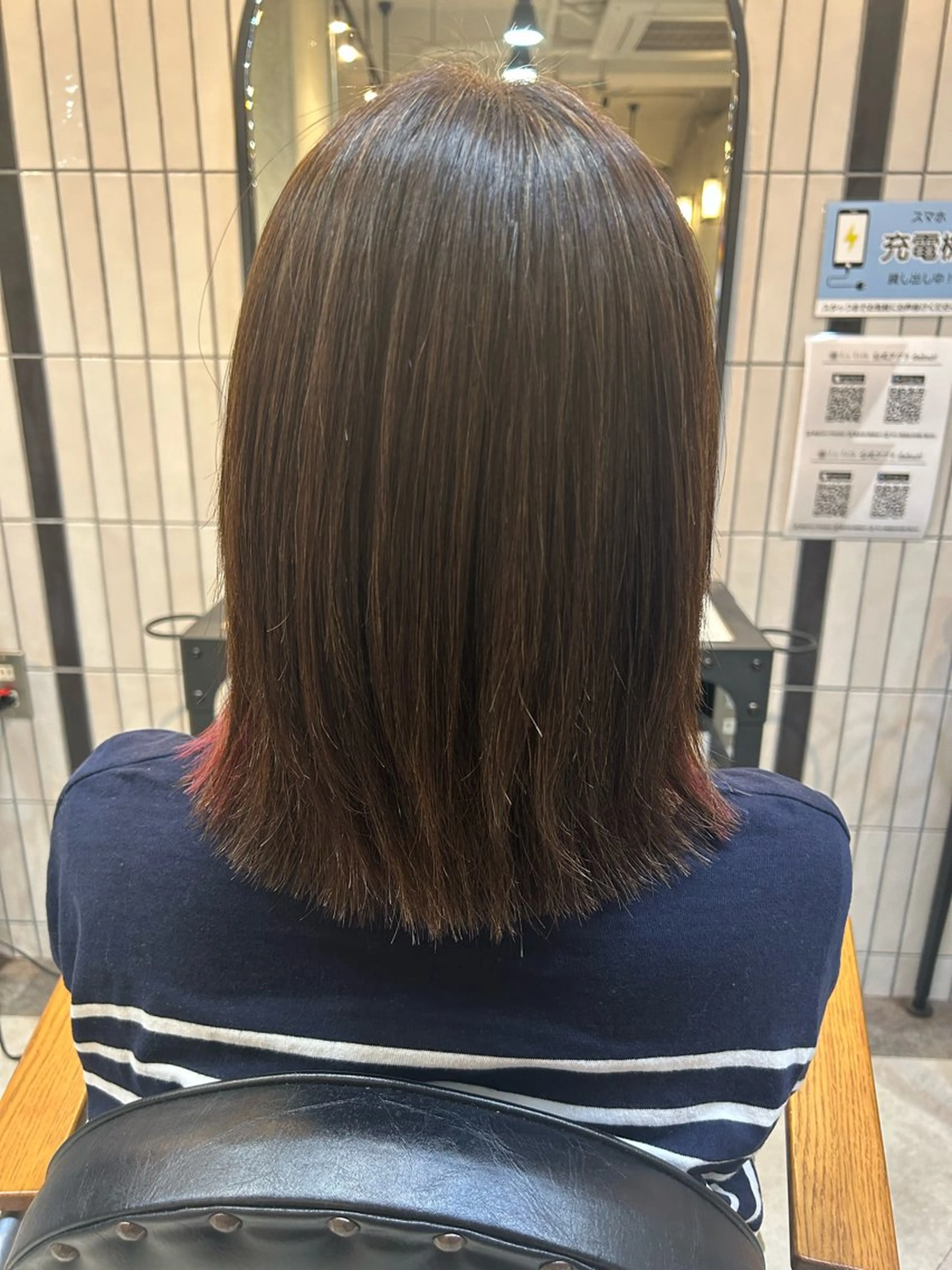 ミディアム 縮毛矯正 Lafithhairliebe京都駅前店所属・京都駅前 🎀あかりのヘアスタイル