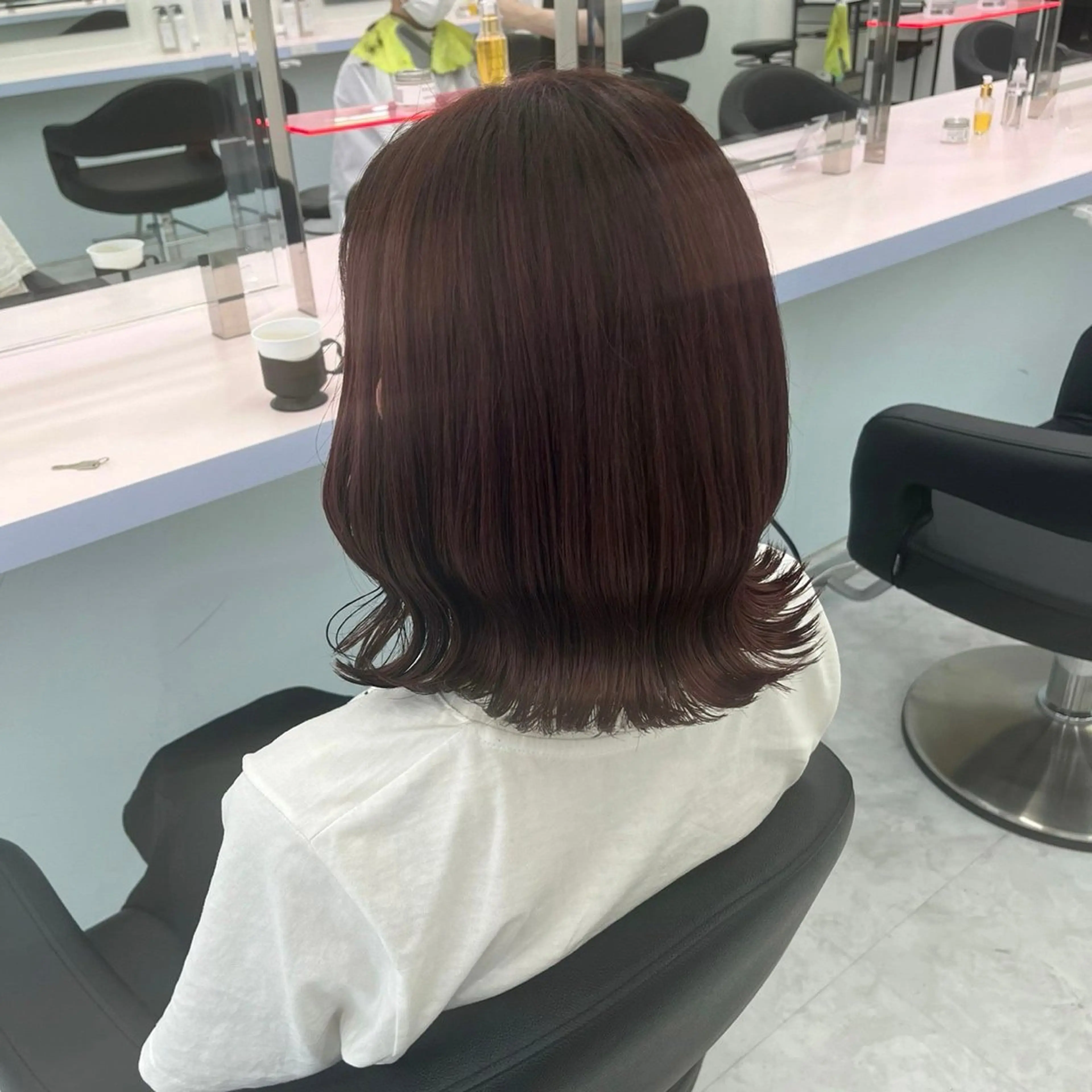 ミディアム カラー パーマ ヘアアレンジ メンズ 🤍透明感カラー🤍 ブリーチ🤍AINEのヘアスタイル