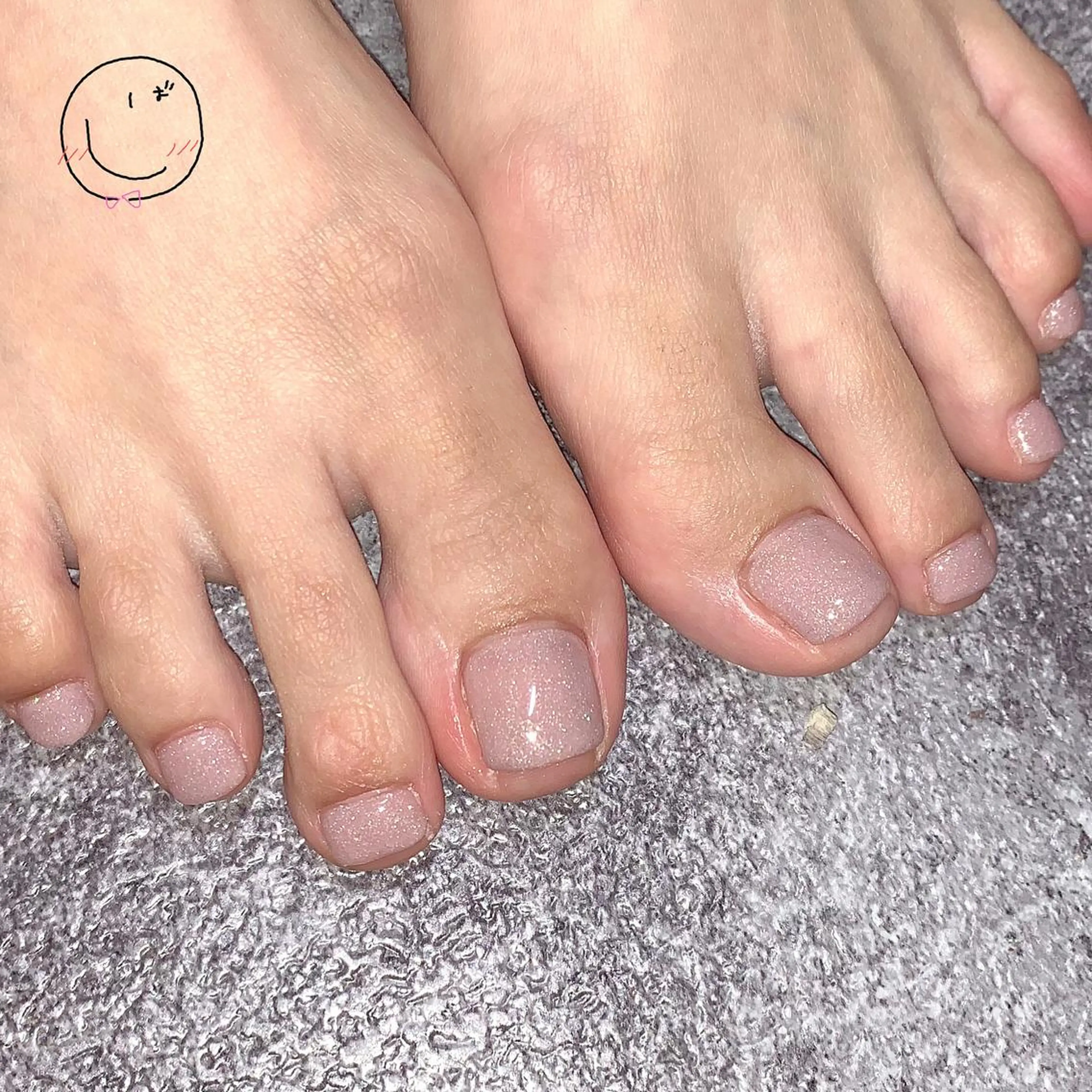 ネイル フットネイル ジェルネイル メンズネイル ワンカラーネイル ピンク chik所属・chik shibaのネイルデザイン