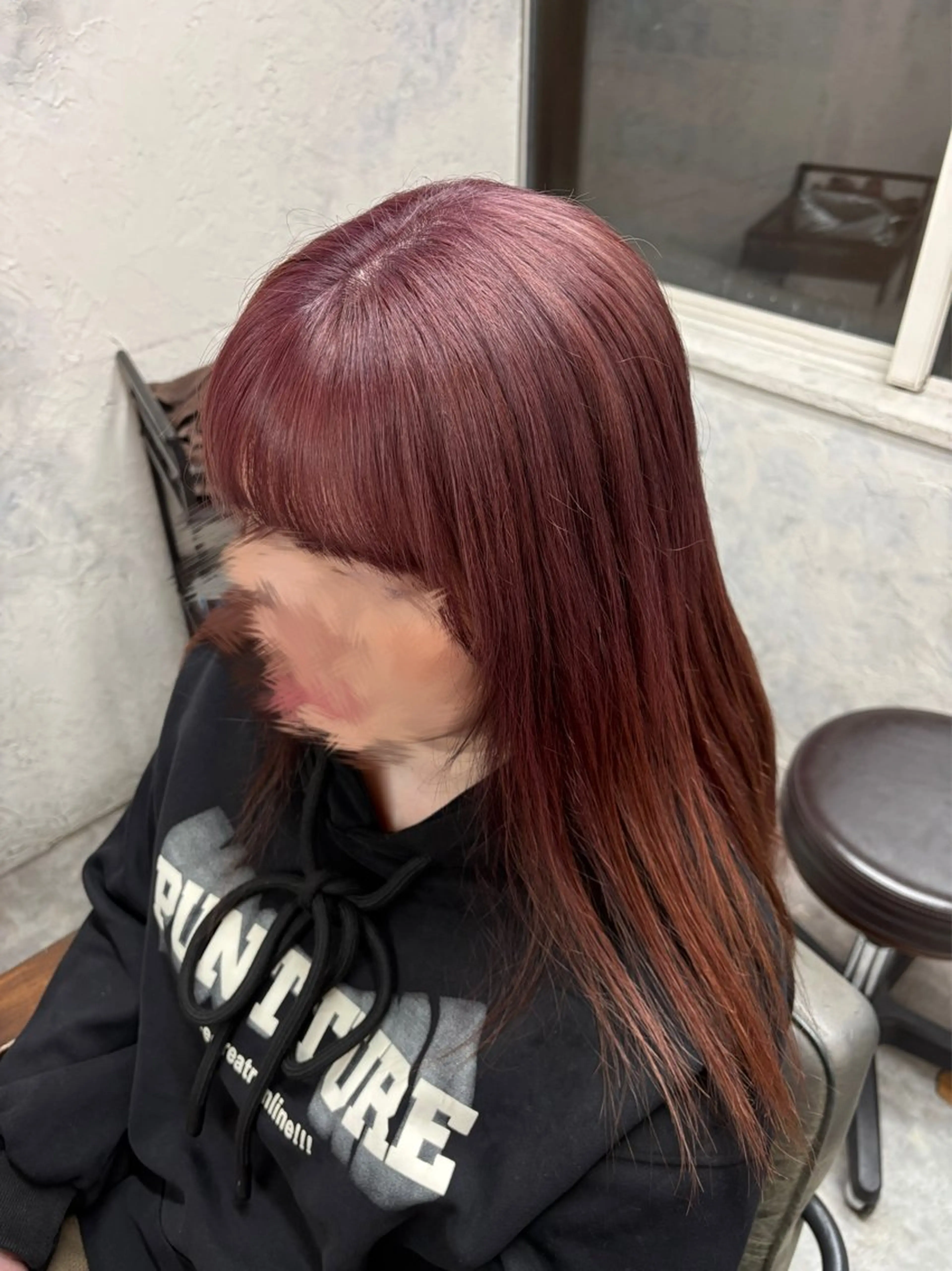 ロング 顔周りカット トリートメント ヘアカラー トリートメント hair studio nico…所属・シモイケ ルアのヘアスタイル