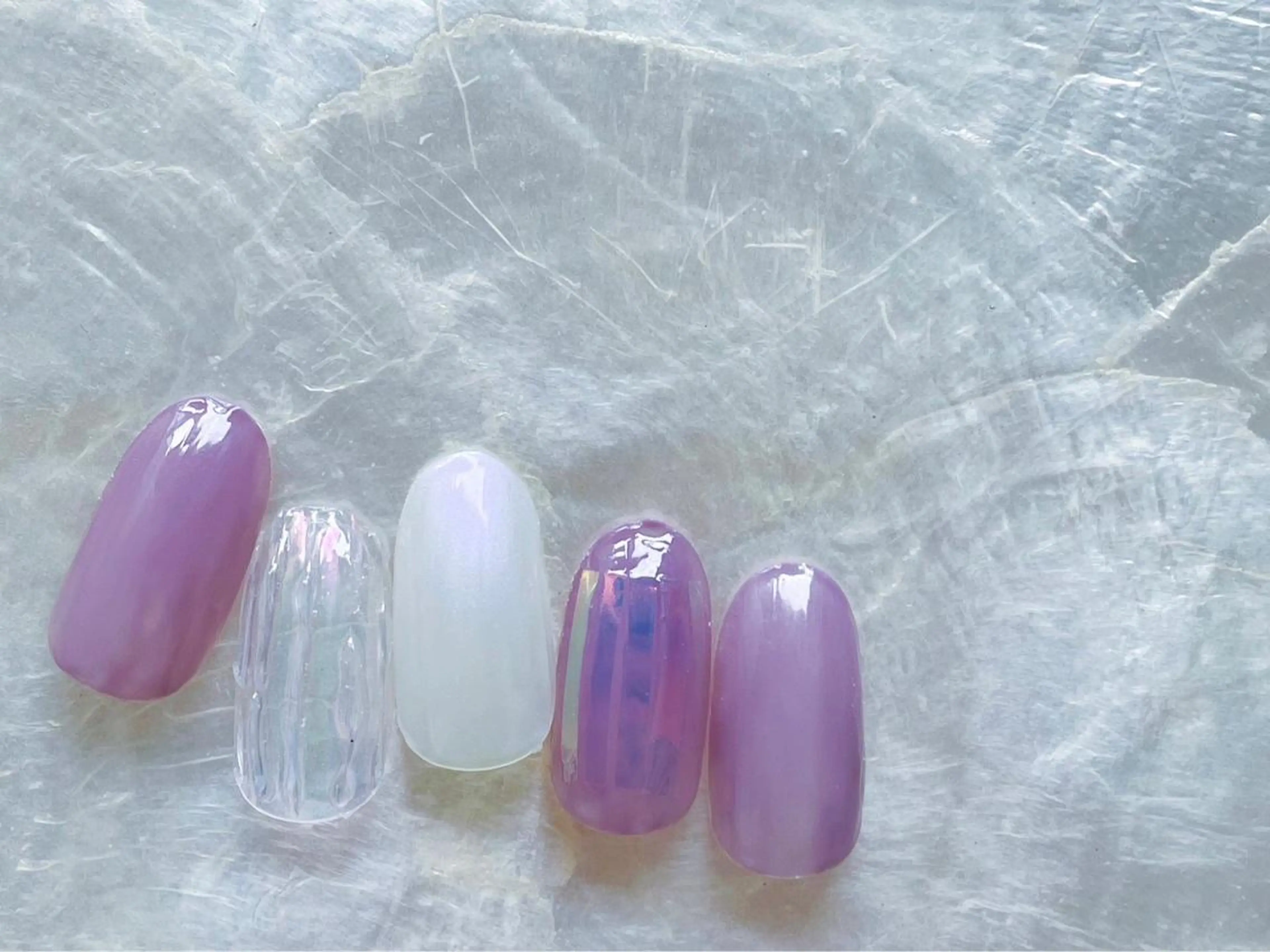 ネイル オーロラネイル フラワーネイル フットネイル フレンチネイル ジェルネイル Mogu nail 二子玉川のネイルデザイン