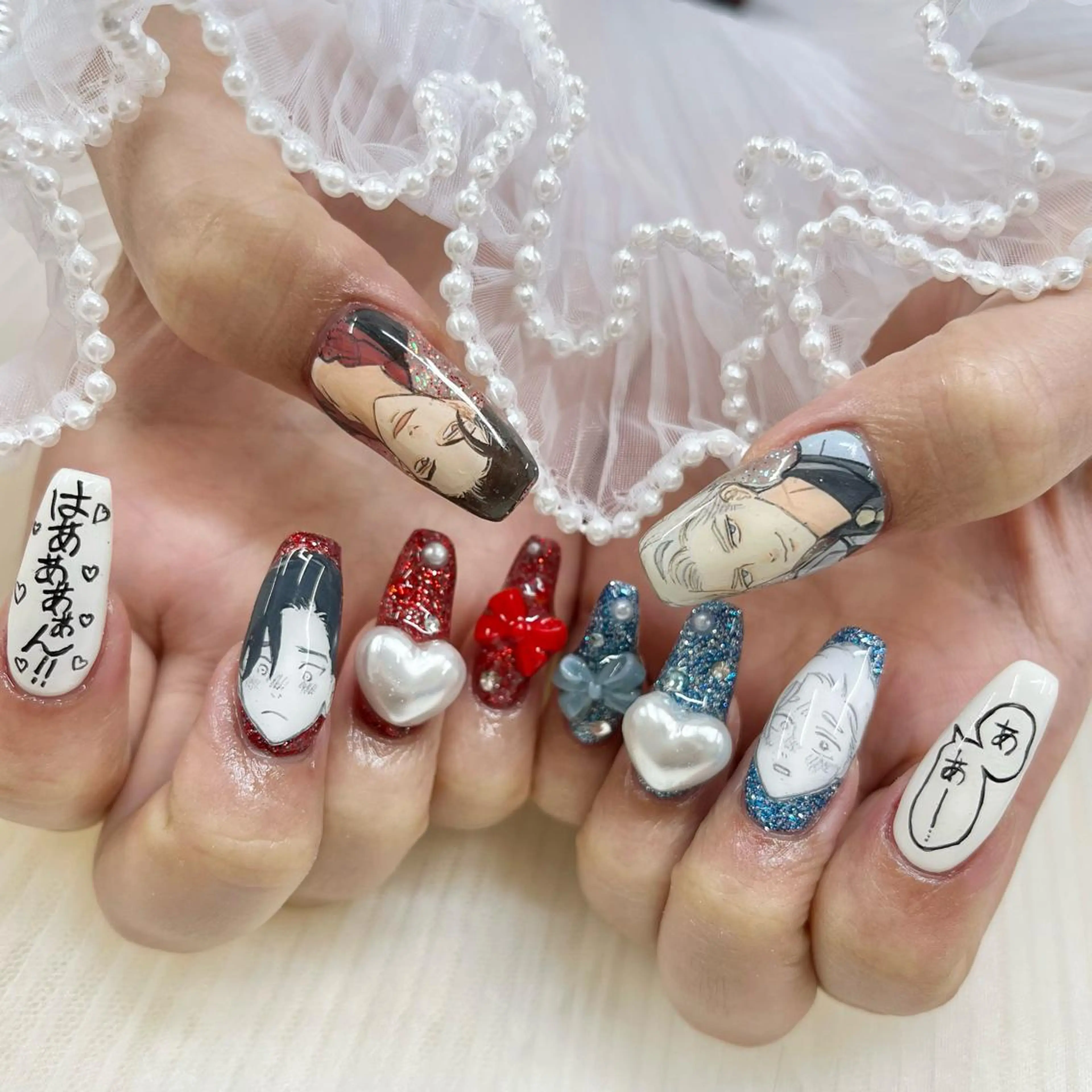 セミロング ネイル ハンドネイル 池袋痛ネイル Nok. 渡辺のネイルデザイン