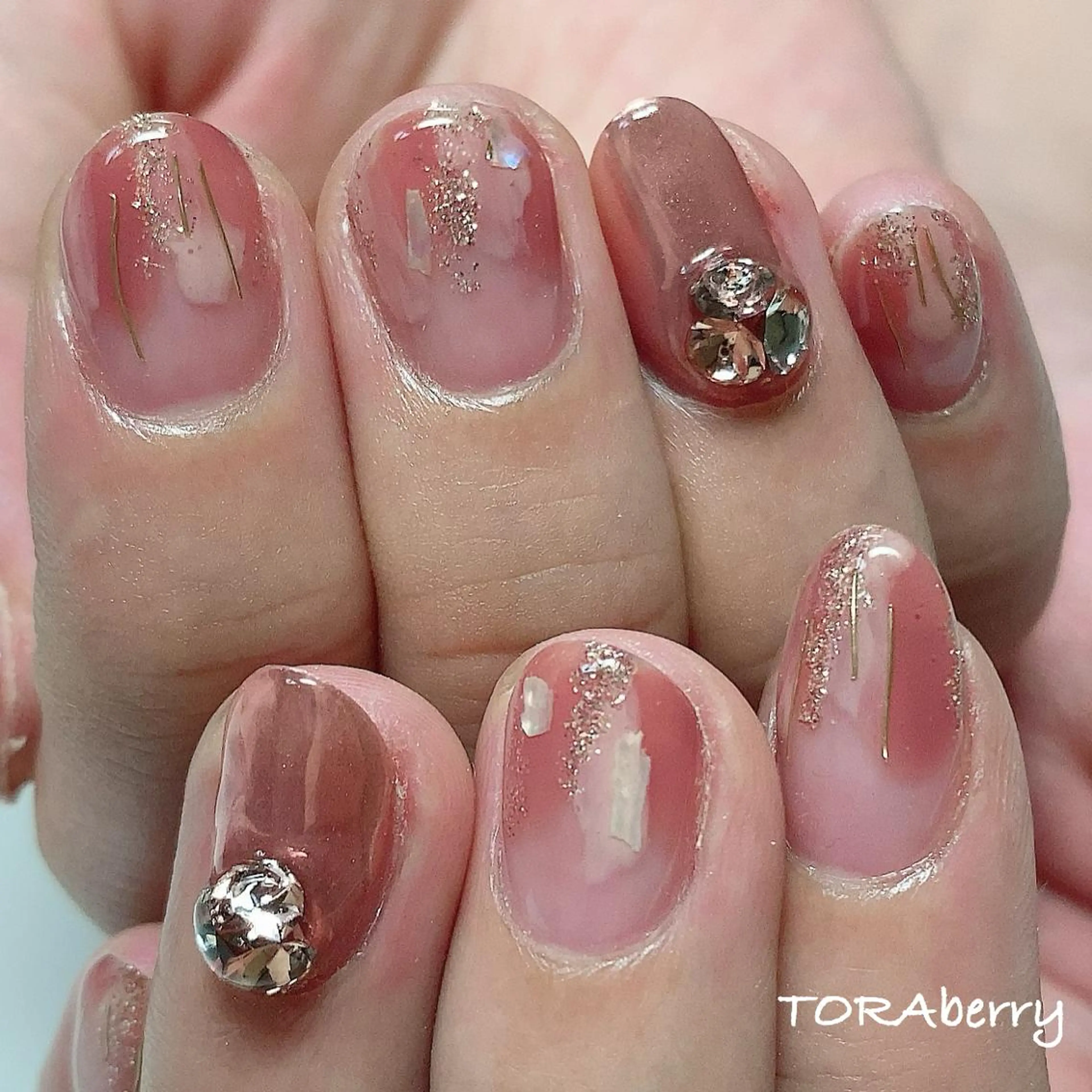 ネイル ニュアンスネイル ハンドネイル ネイリスト なつみのネイルデザイン