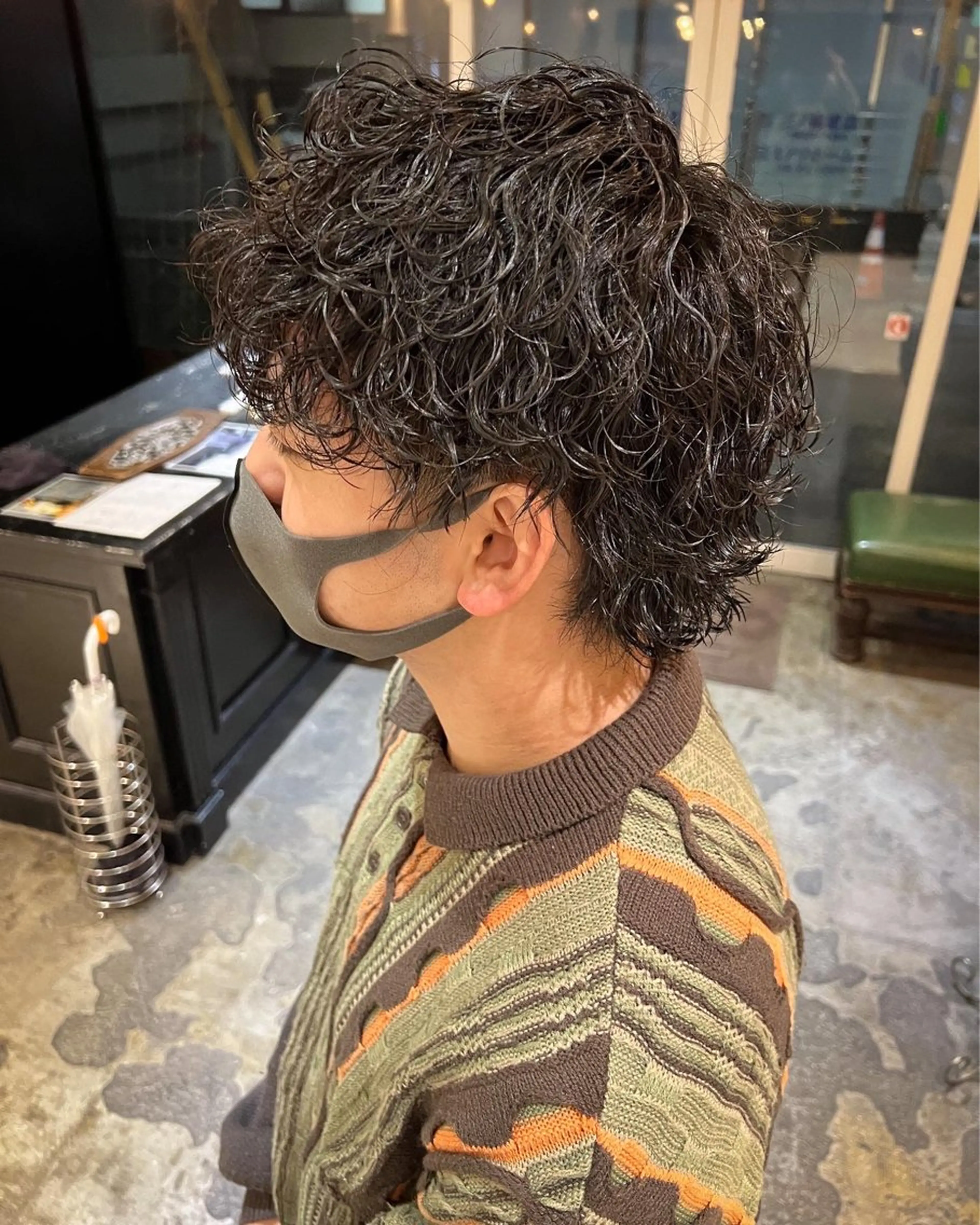 パーマ メンズ メンズパーマ 🤎カット/ブリーチ /縮毛矯正/大宮🤎のヘアスタイル