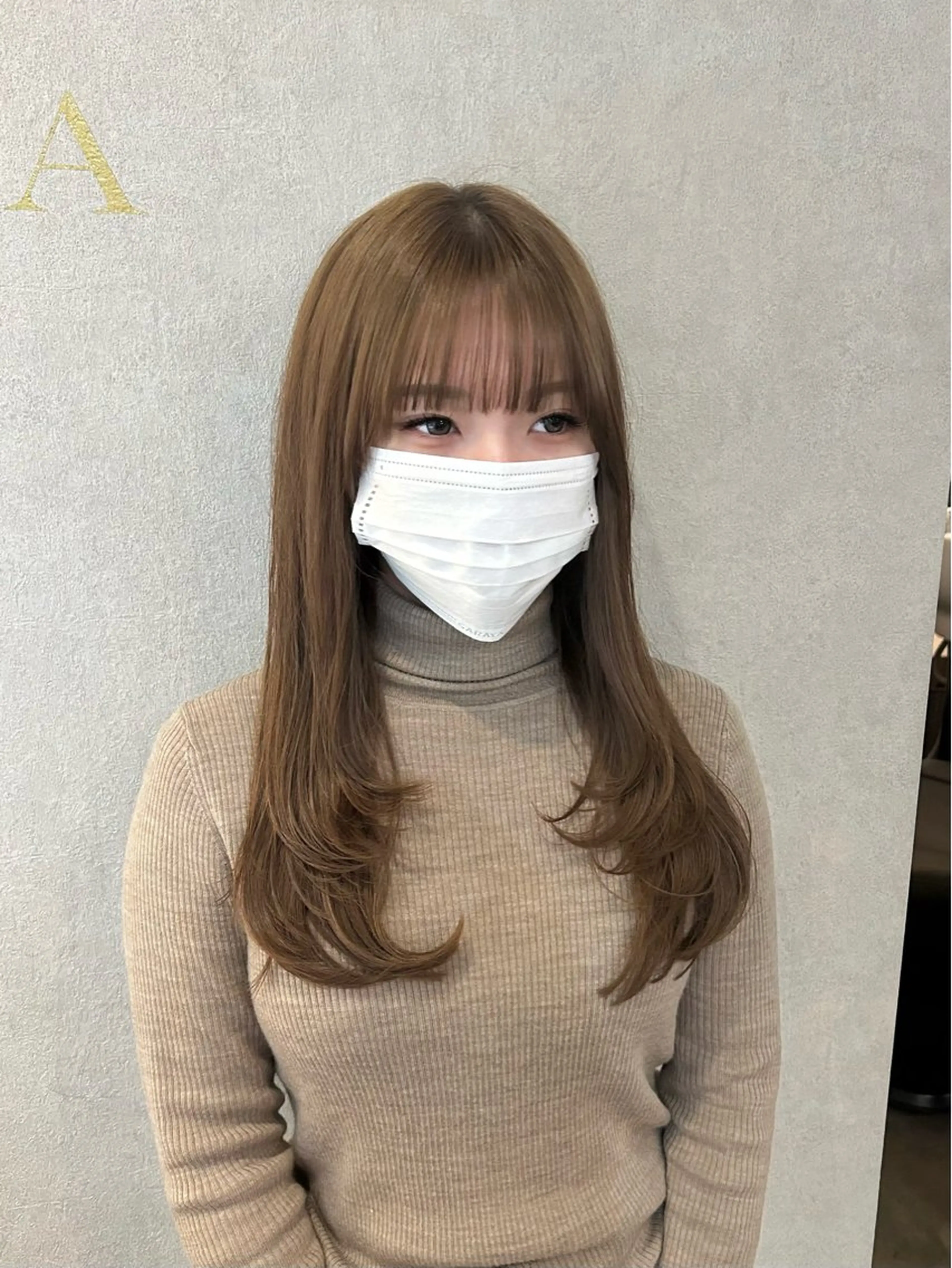 ロング レイヤーカット カット FERIA梅田 hana💫のヘアスタイル