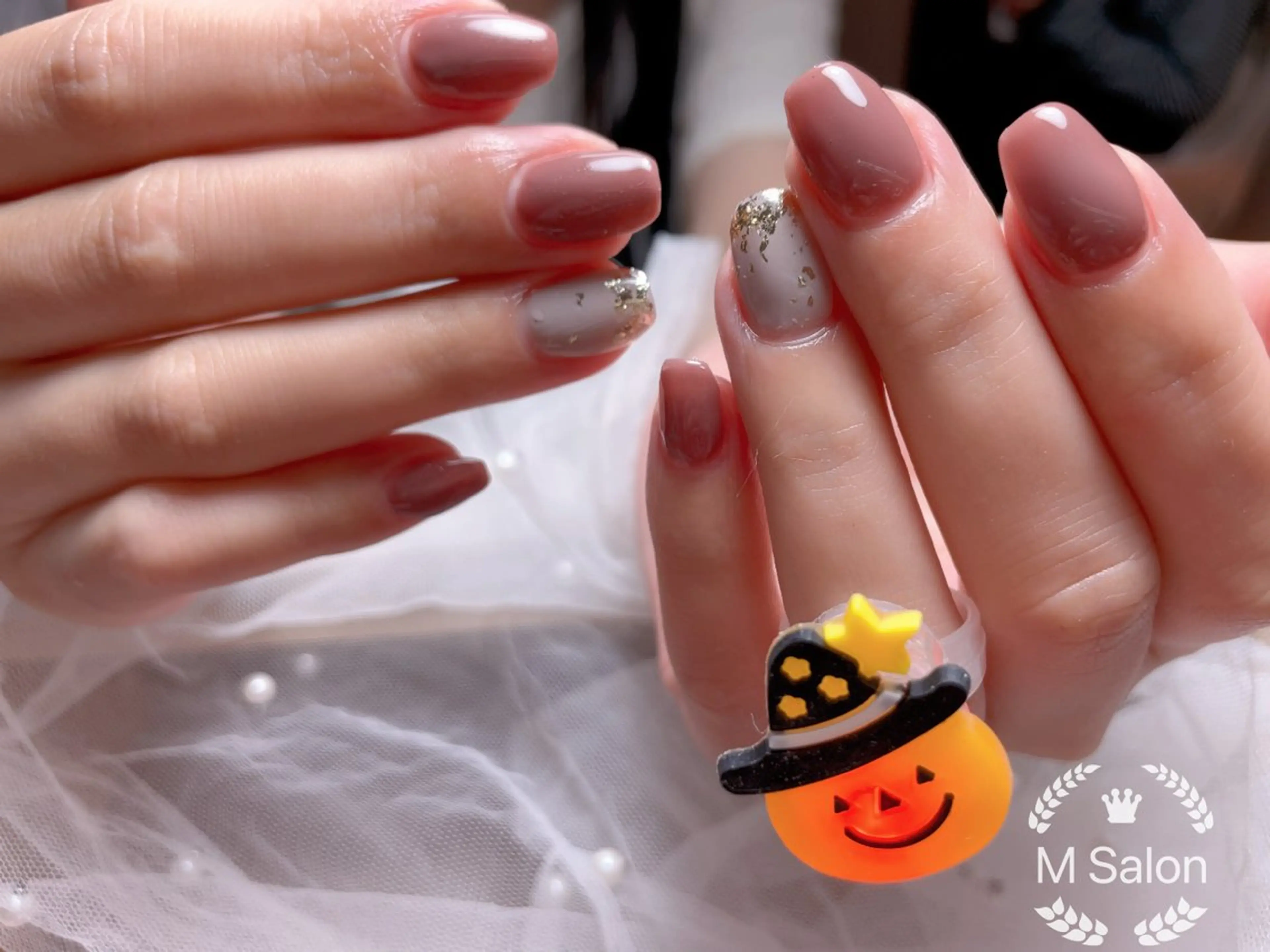 ネイル ブルー フレンチネイル マグネットネイル ニュアンスネイル オフィスネイル ハンドネイル Mnail _KKのネイルデザイン