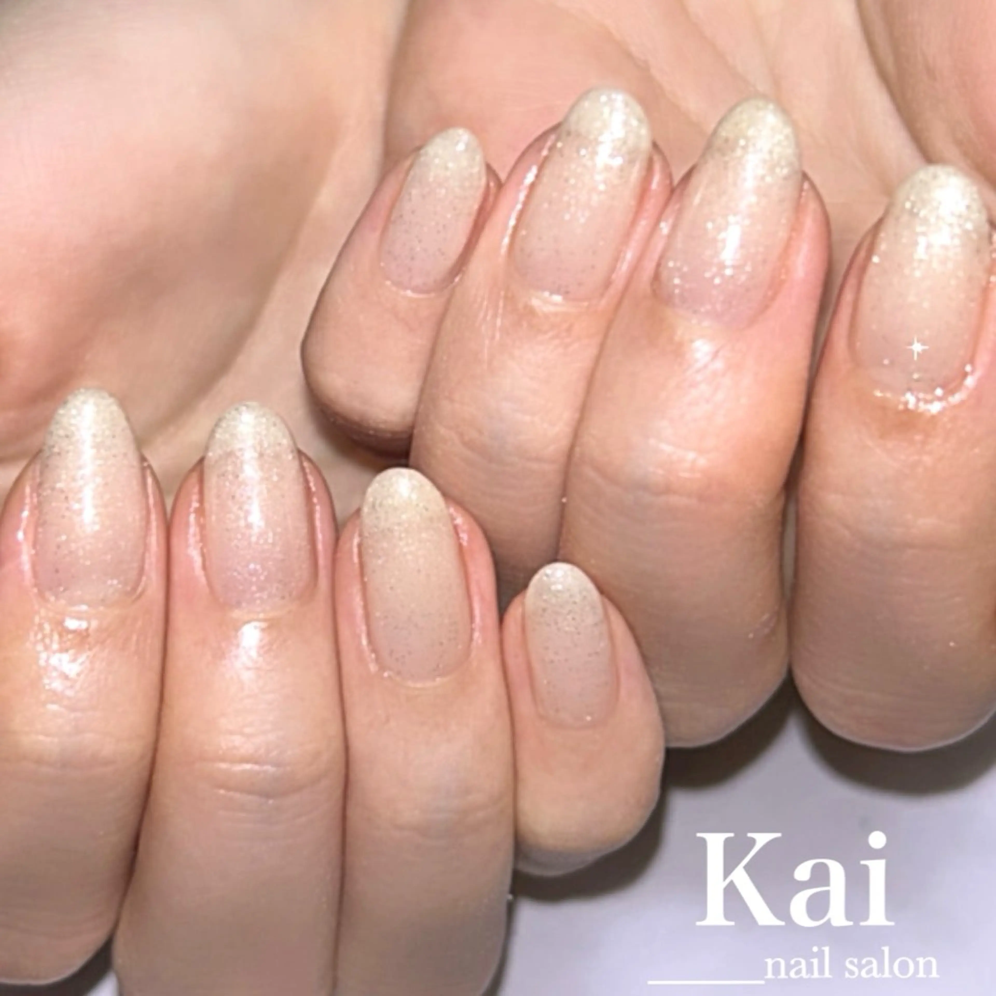 ネイル ガーリー 韓国ネイル ラメ(グリッター) マグネットネイル シンプルネイル ハンドネイル Kai  nail Mayukoのネイルデザイン