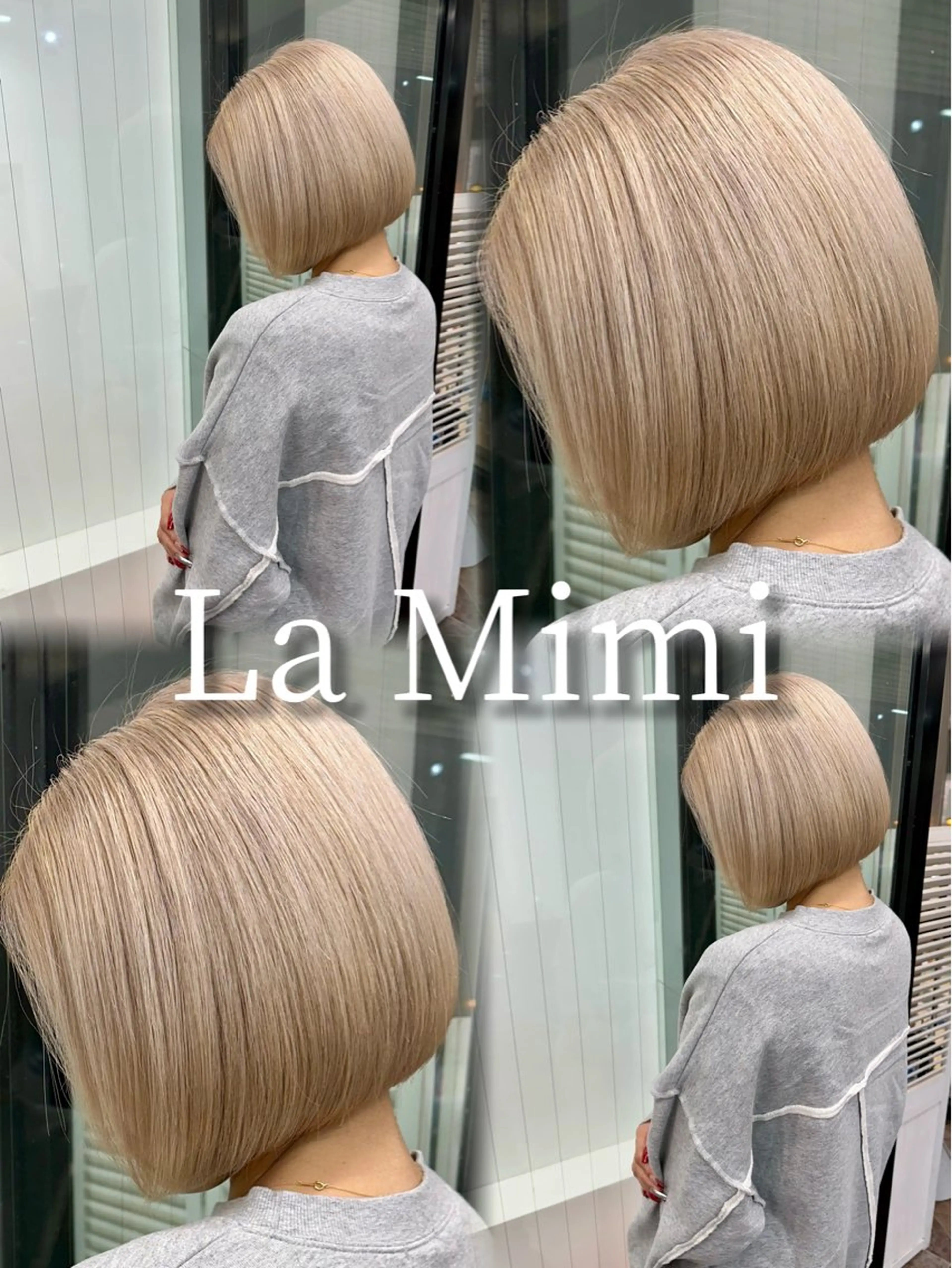 ショート カラー バレイヤージュ ミストバング ブリーチ 透明感カラー ダブルカラー ヘアカラー HAIR SMILE COEURのヘアスタイル